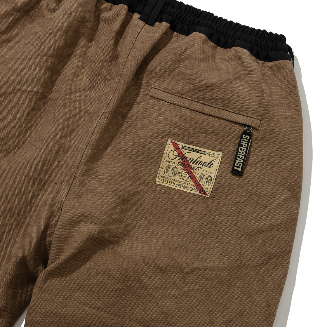 슈퍼벨로체 x 한국타이어 미케닉 캔버스 워크 팬츠 브라운(SUPERVELOCE x Hankook Tire Mechanic Canvas Work Pants Brown) - 3