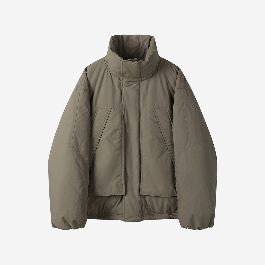 커스텀멜로우 하이 넥 다운 봄버 베이지(Customellow High Neck Down Bomber Beige)