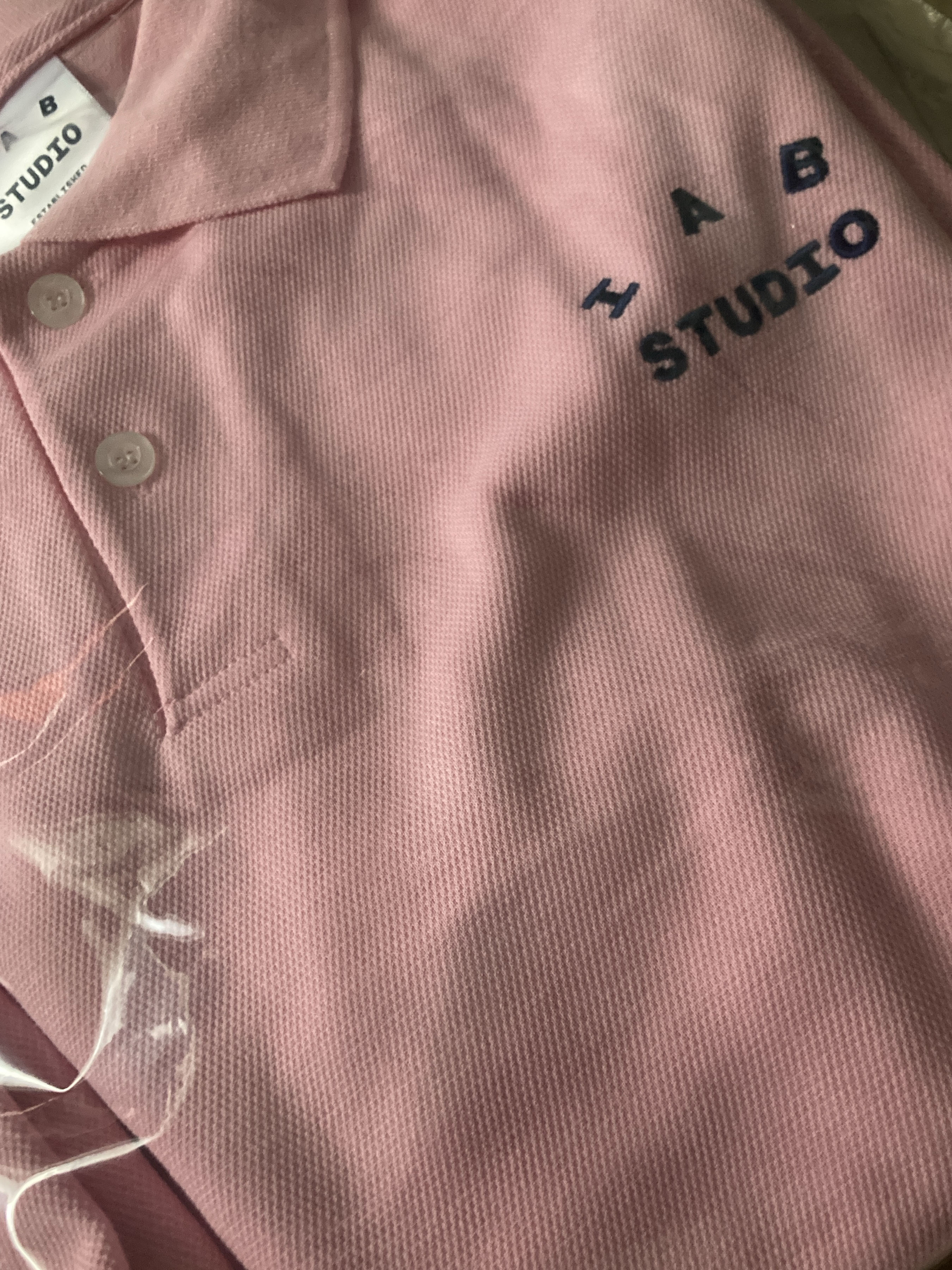 IAB Studio Pique Long Sleeve Pink 착용 스타일