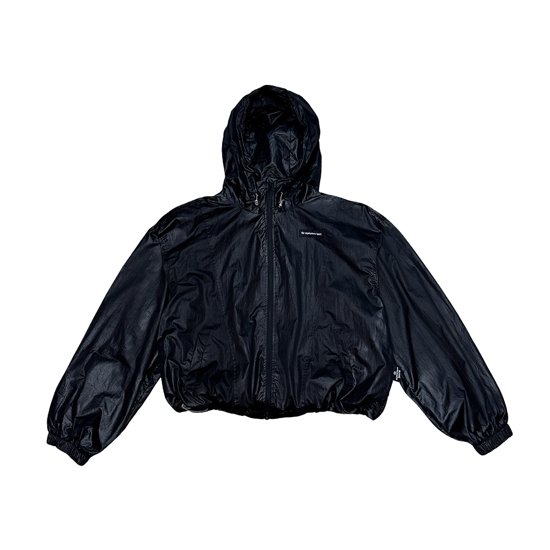 미스테리어스호텔 크롭 윙클 윈드브레이커 블랙 THE MYSTERIOUS HOTEL KREAM