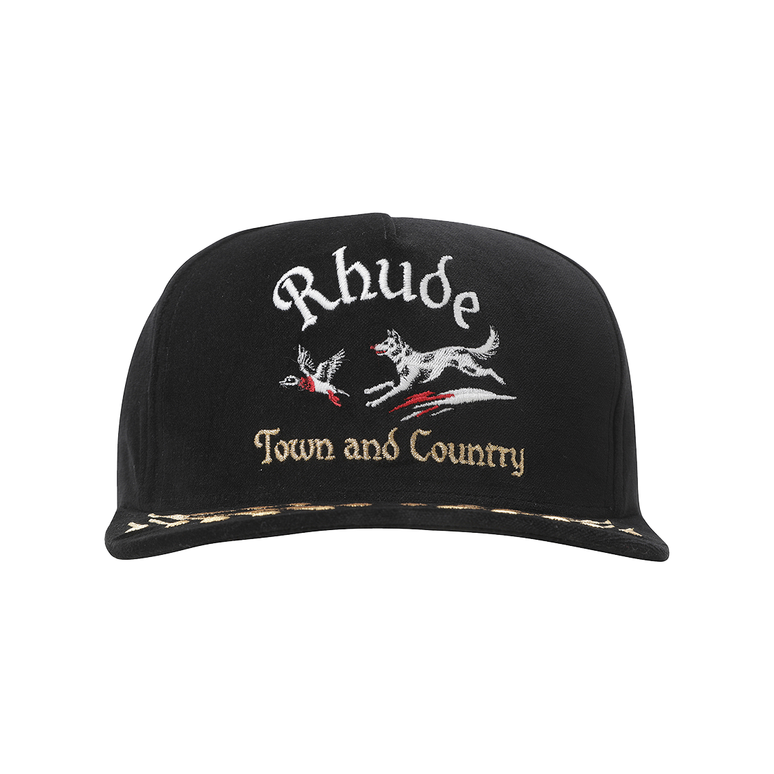 KM4DHTCRD15BK Rhude Wine Country Souvenir Hat Black - 24FW