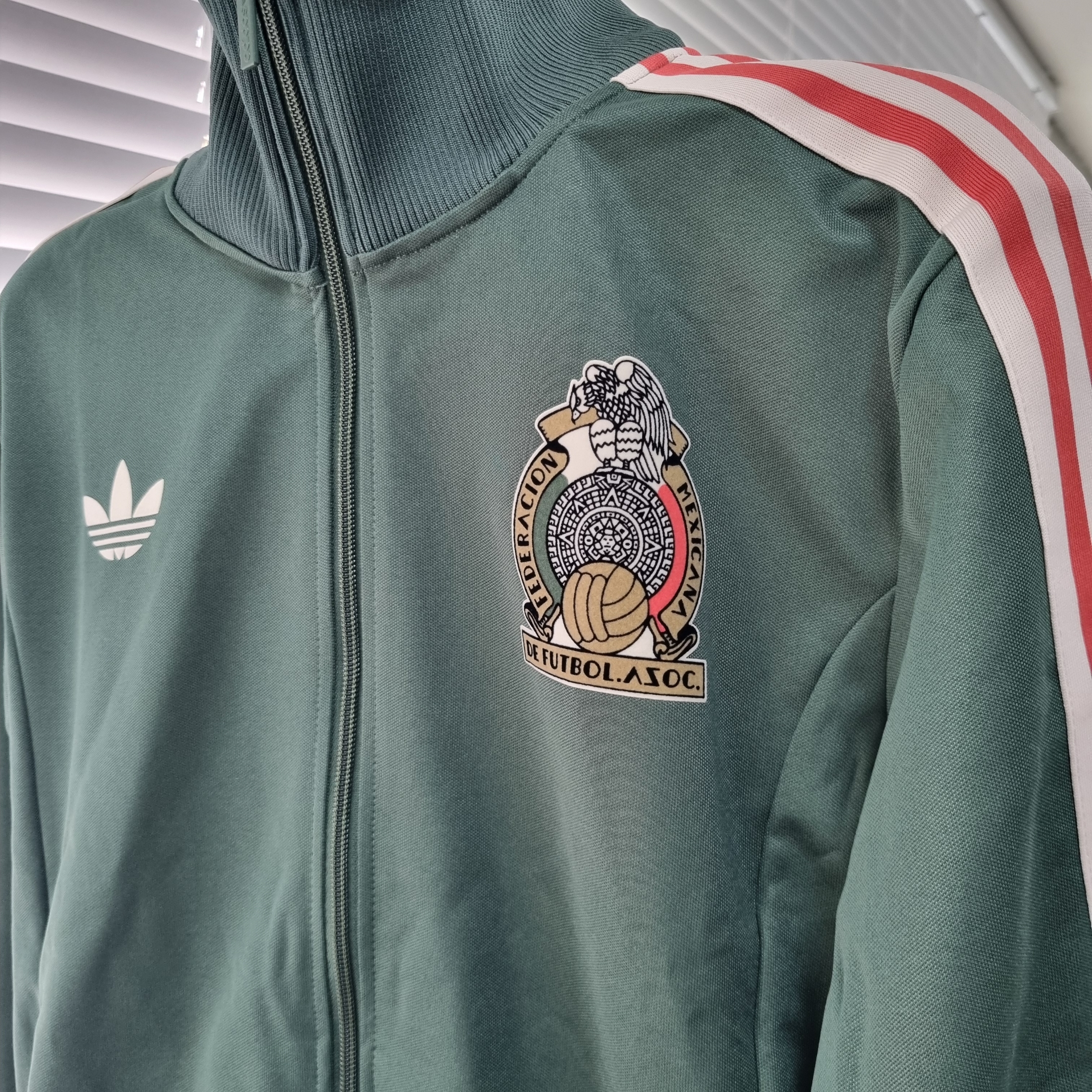 Adidas FMF Originals Beckenbauer Track Top Green Oxide - US Sizing 착용 스타일