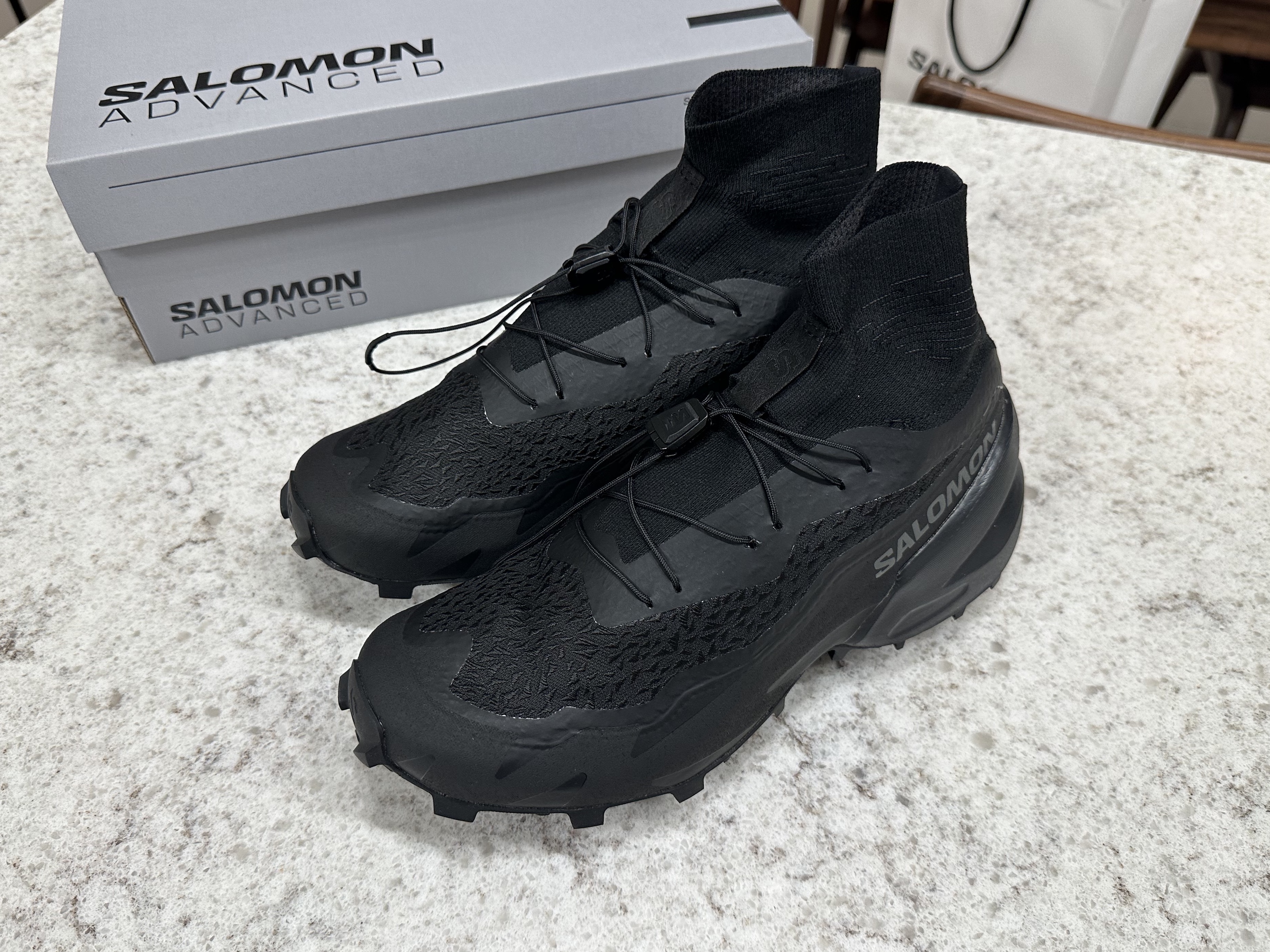 Salomon Speedcross Advanced Black 착용 스타일 - 1