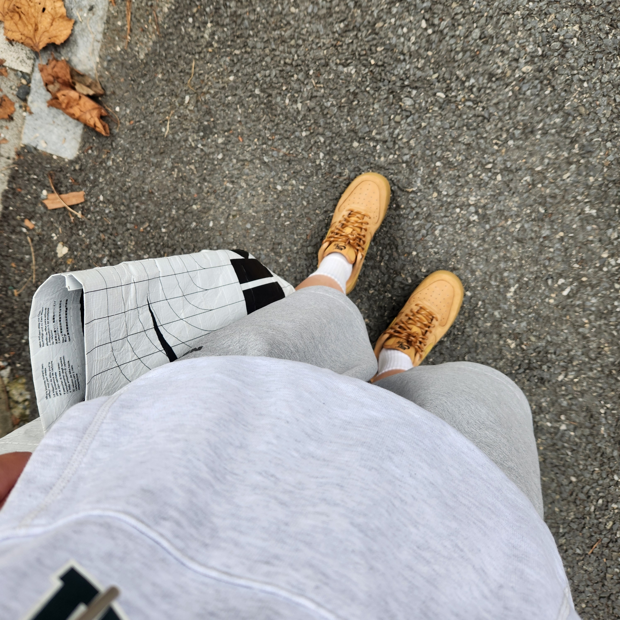 (W) Nike Air Force 1 '07 WB Flax Wheat 착용 스타일