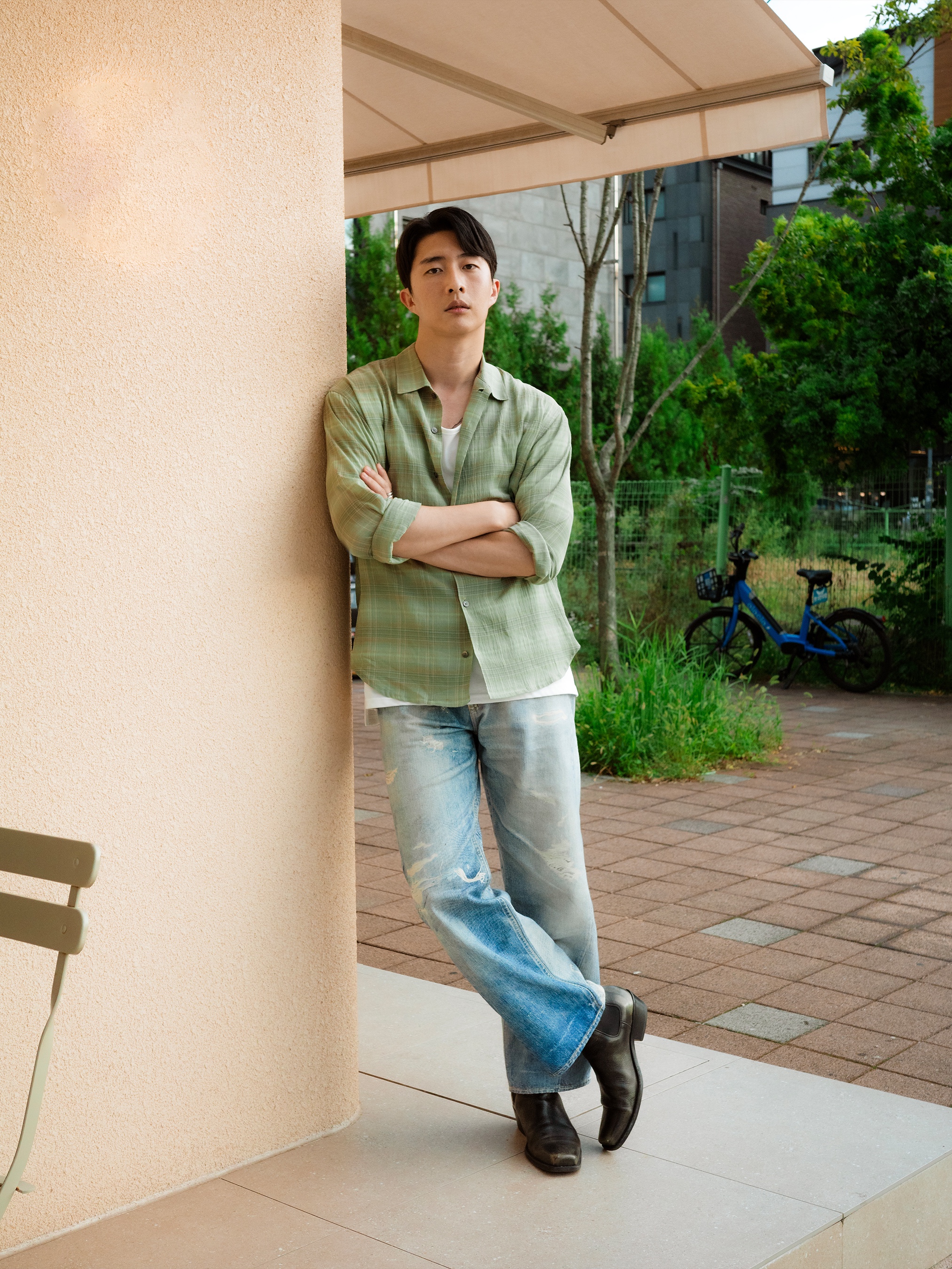 Our Legacy Third Cut Digital Denim Print 착용 스타일 - 2