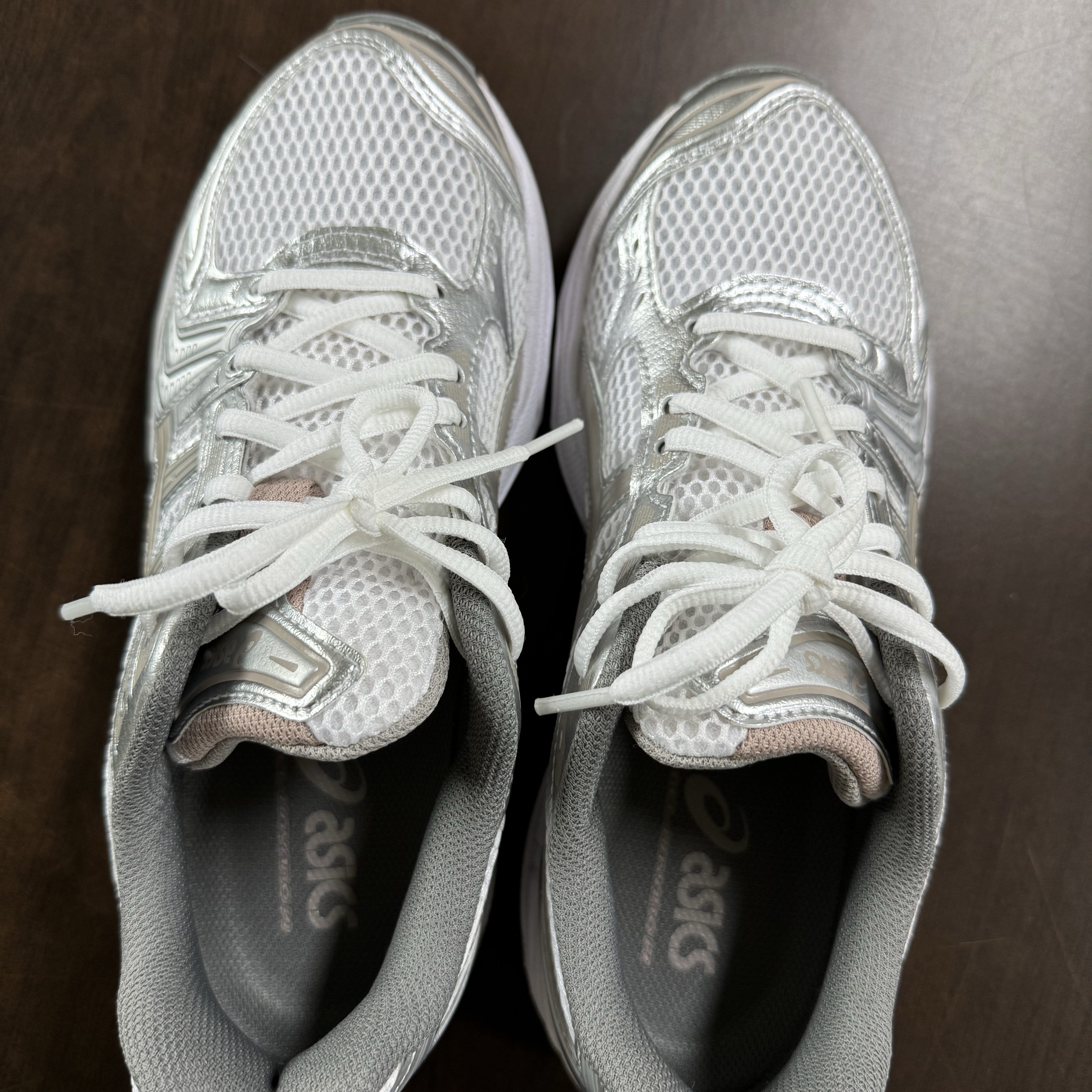 (W) Asics Gel-Kayano 14 White Moonrock 착용 스타일 - 2