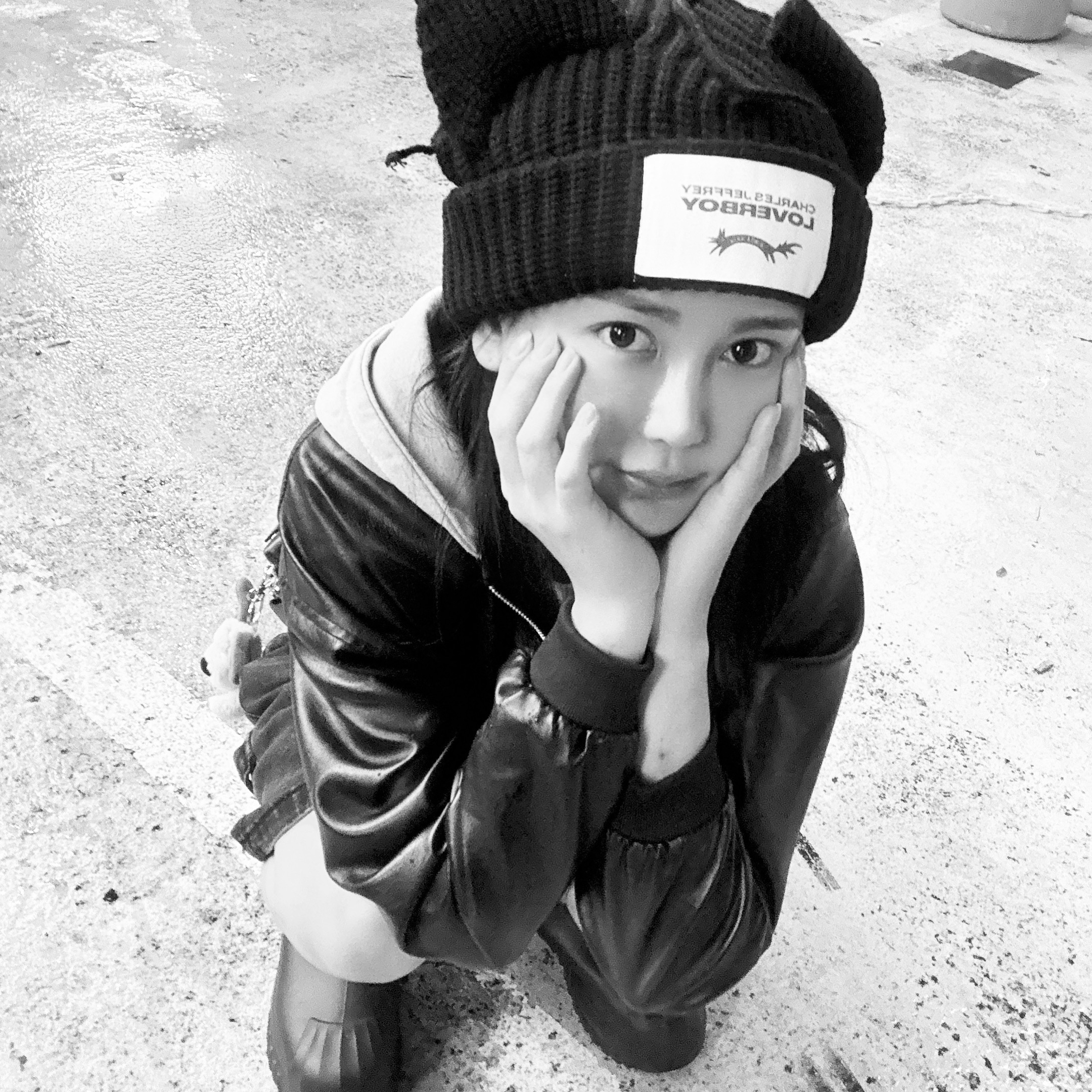 Charles Jeffrey Loverboy Chunky Ears Beanie Black 착용 스타일
