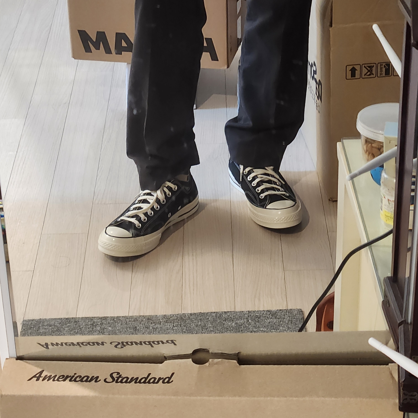 Converse Chuck 70 Ox Black - Standard 착용 스타일