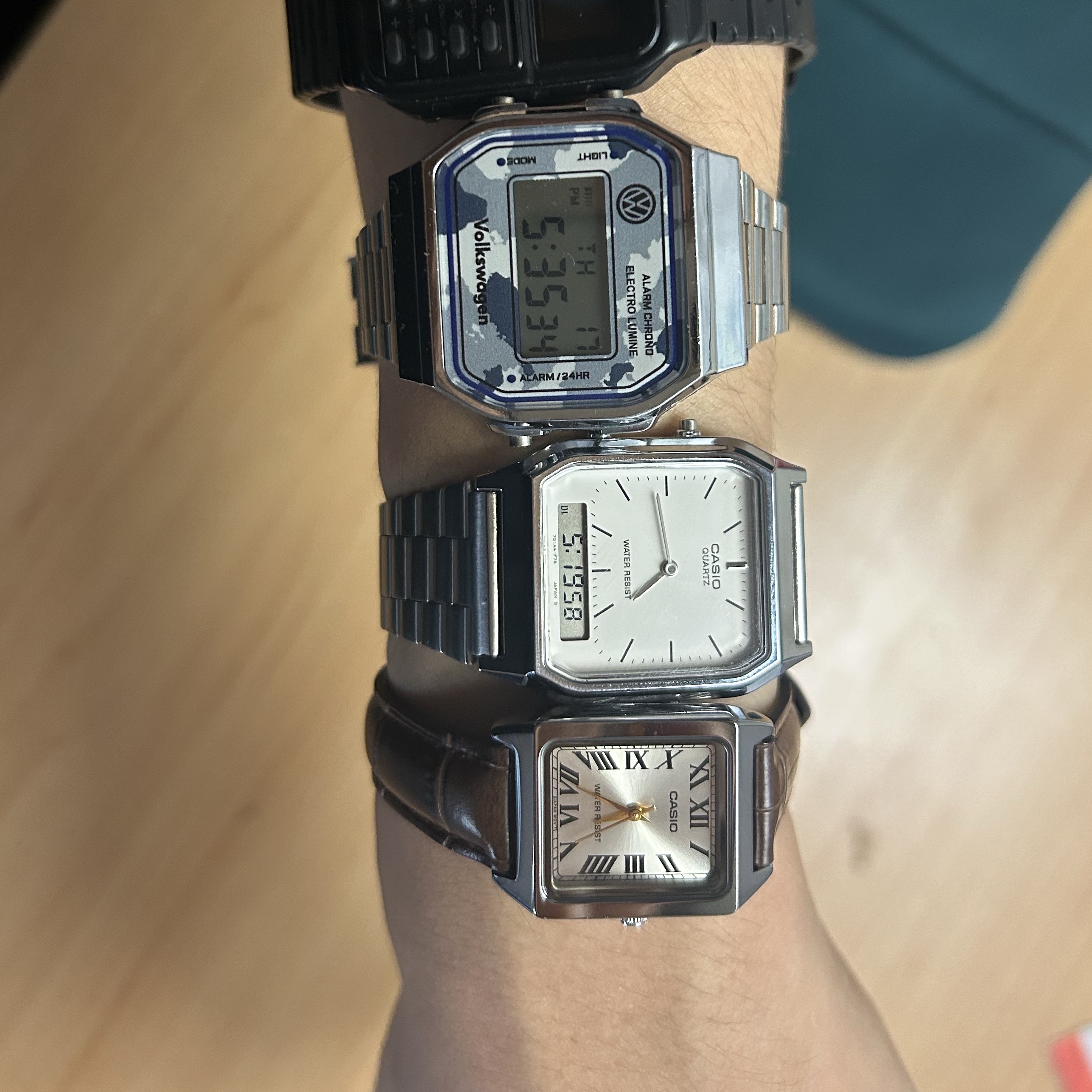 Casio LTP-V007L-9B 착용 스타일 - 2