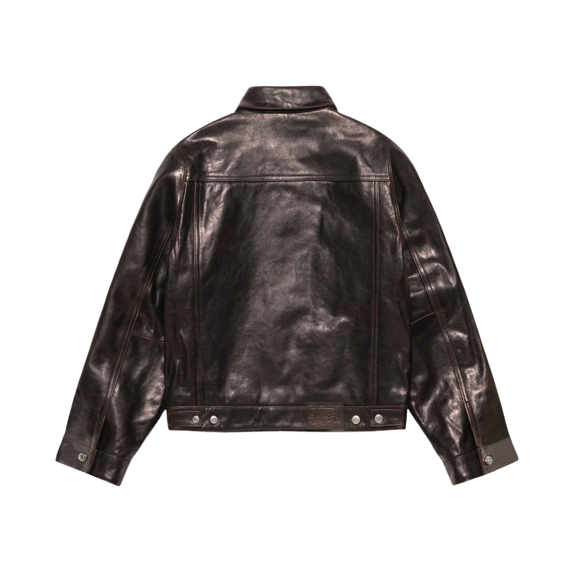Stussy leather jacket