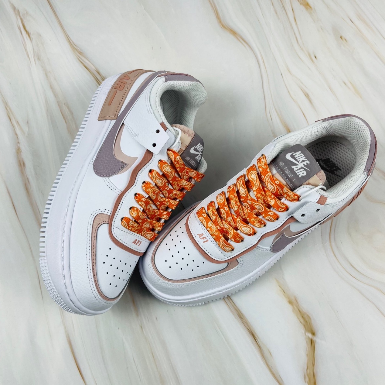 (W) Nike Air Force 1 Shadow Summit White Pink Quartz 착용 스타일