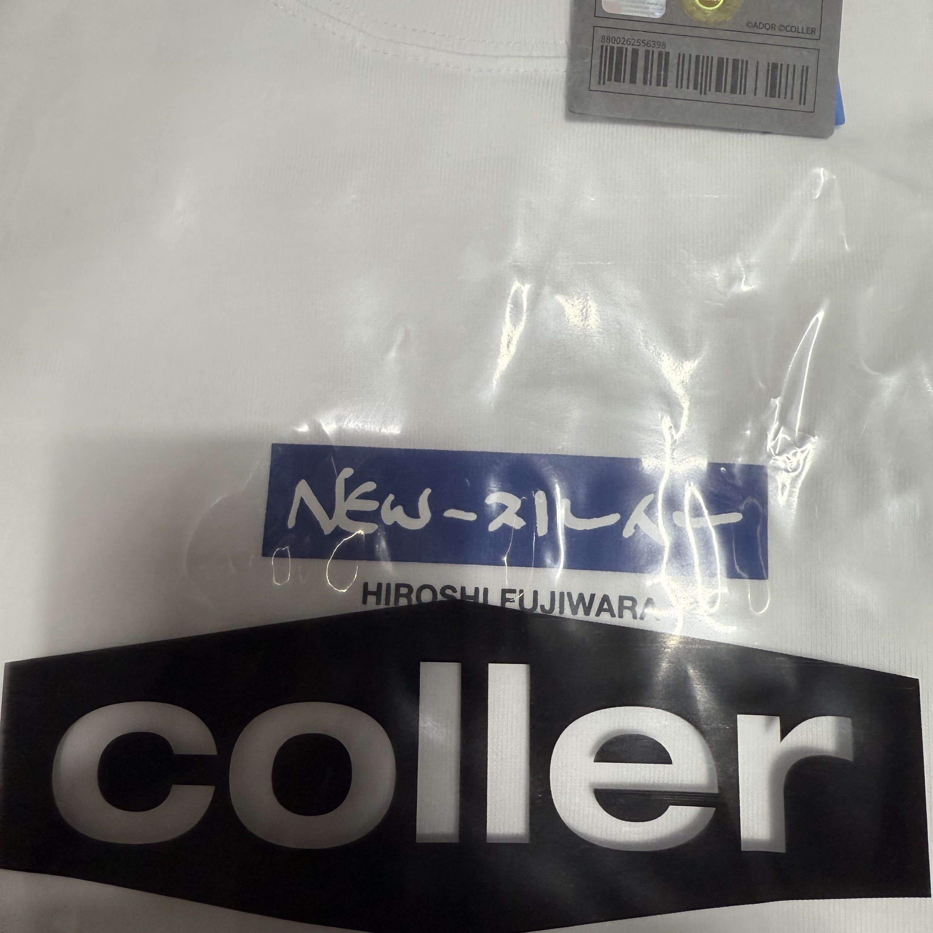 NewJeans x Hiroshi Fujiwara Coller L/S T-Shirt Ver. 2 White 착용 스타일