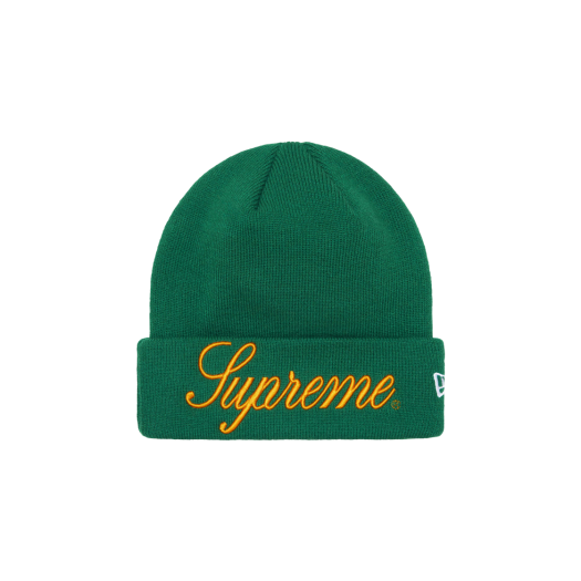 슈프림 x 뉴에라 스크립트 비니 스톤 - 24FW | Supreme | KREAM