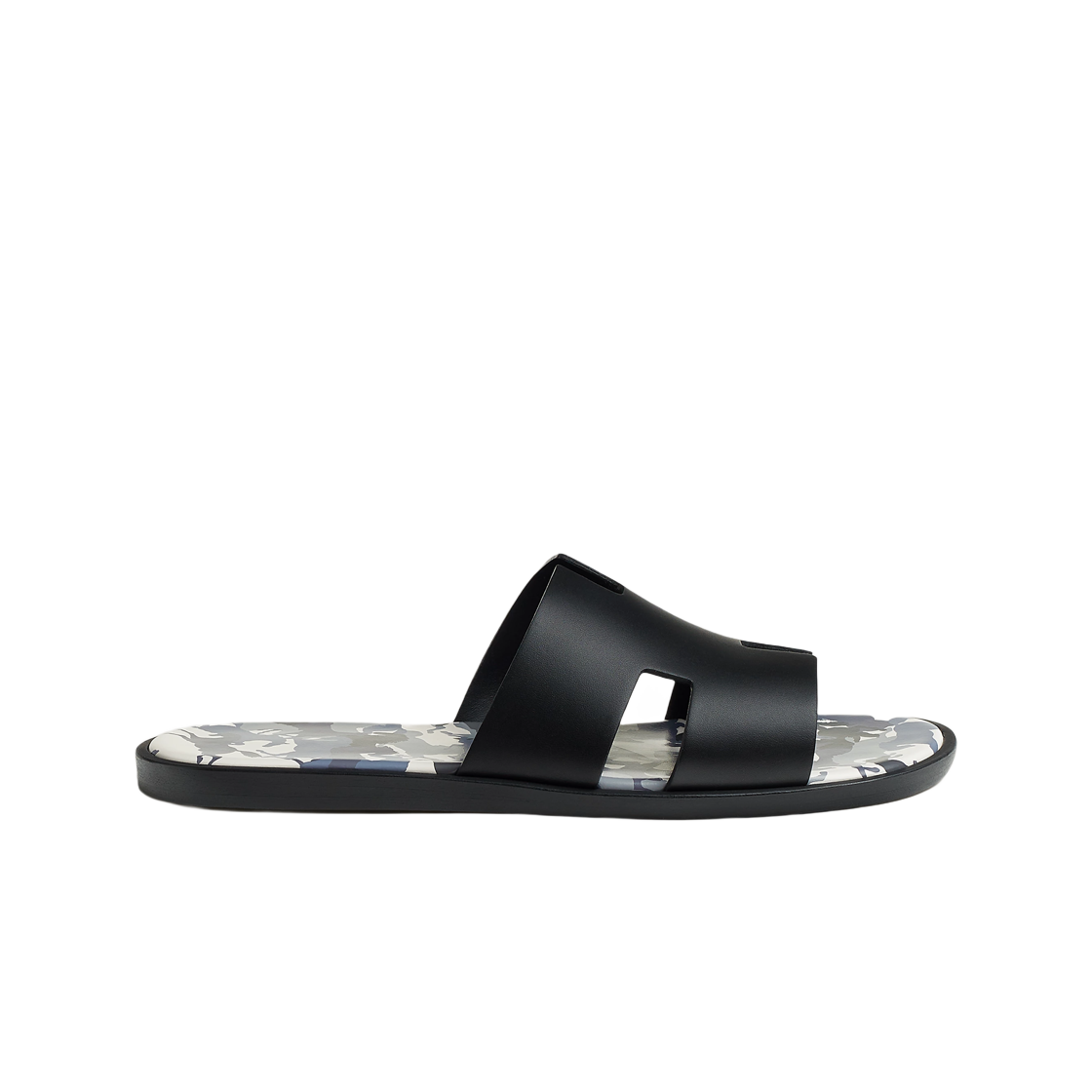 H242878ZH01 Hermes Izmir Sandals Calfskin & Noir
