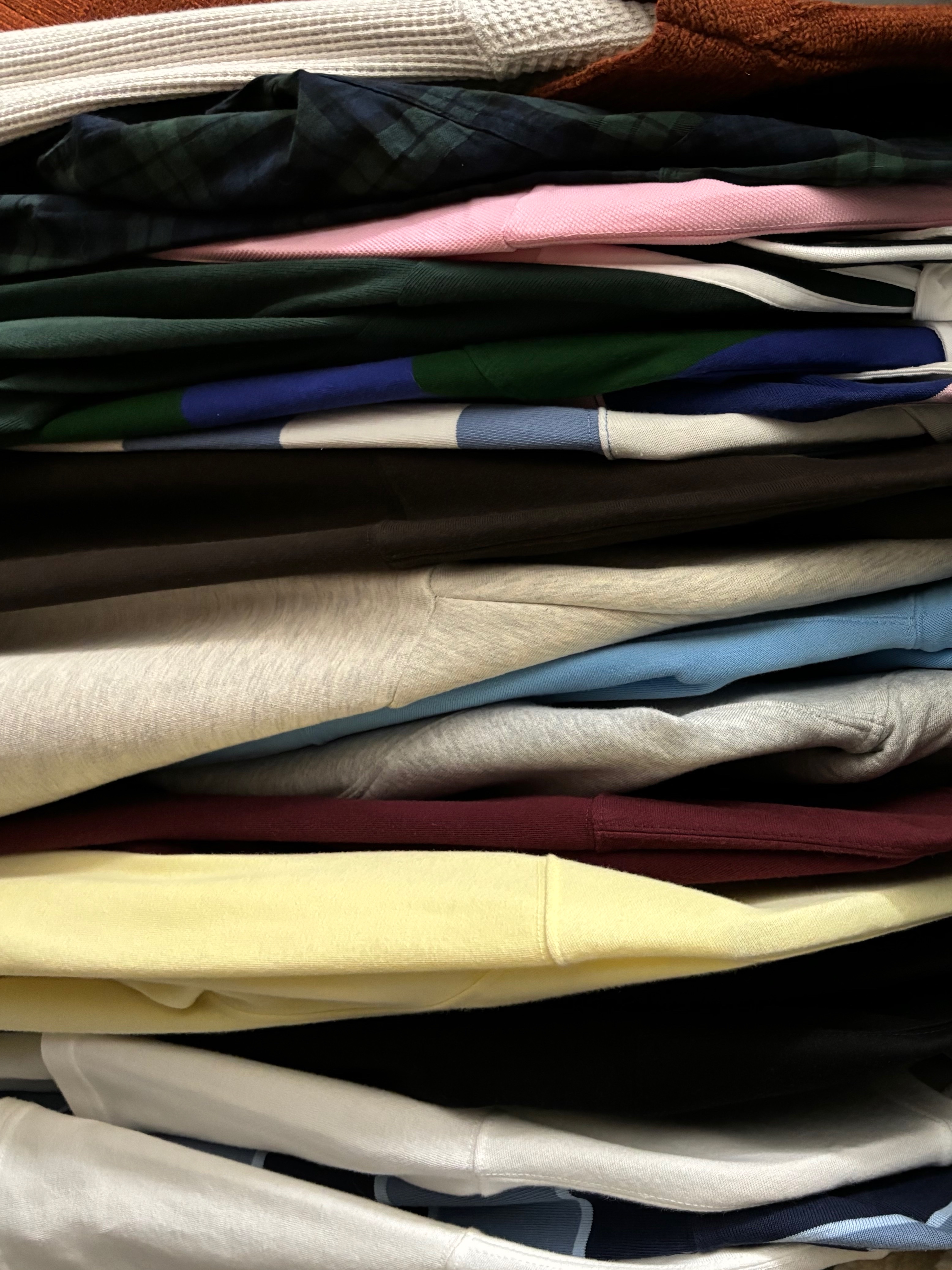 Palace Elbow Stripe Rugby Blue Green - 24SS, IAB Studio x Delicious in Dungeon Waffle Long Sleeve Oatmeal 착용 스타일