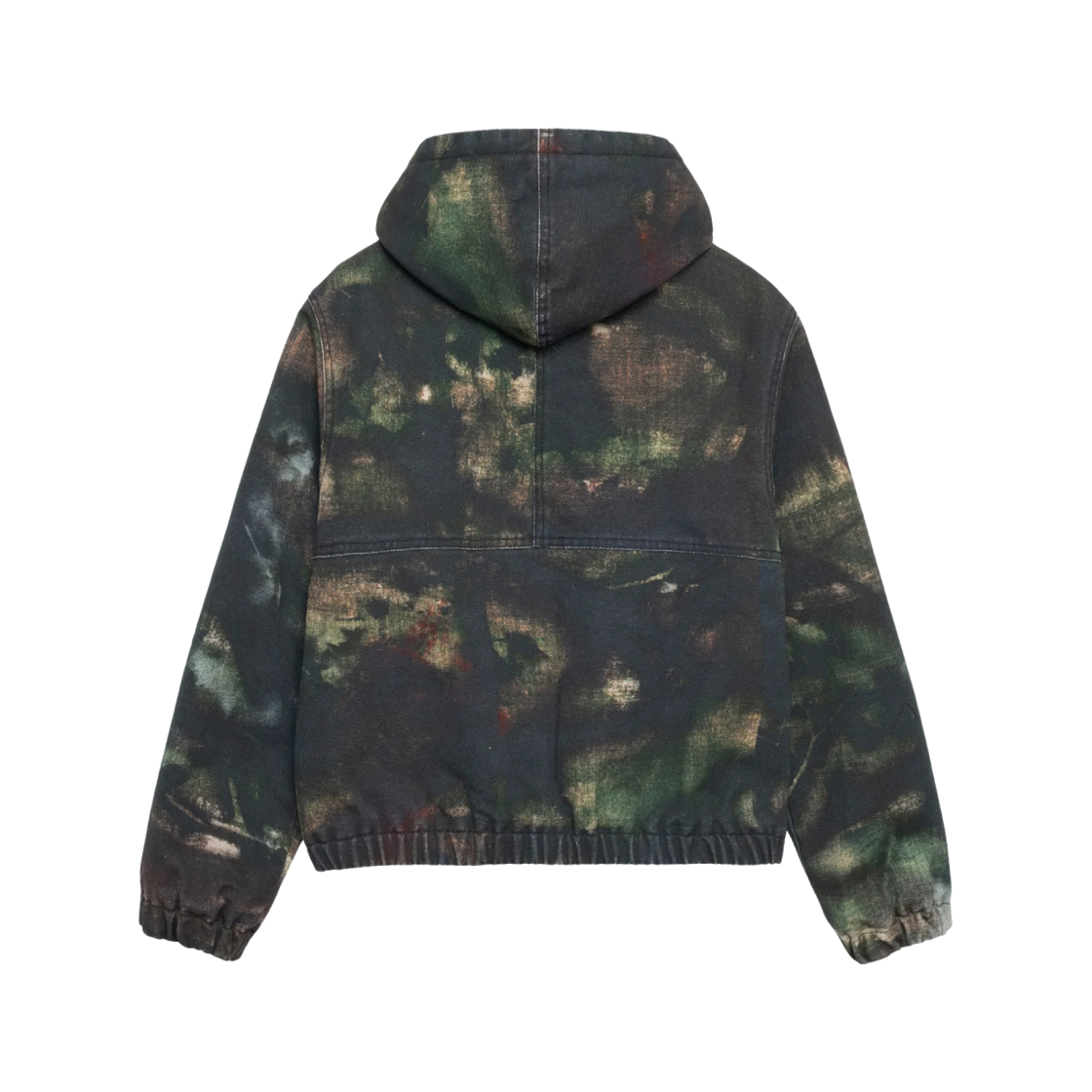 stussy SPRAY DYE HOODED WORK JACKET