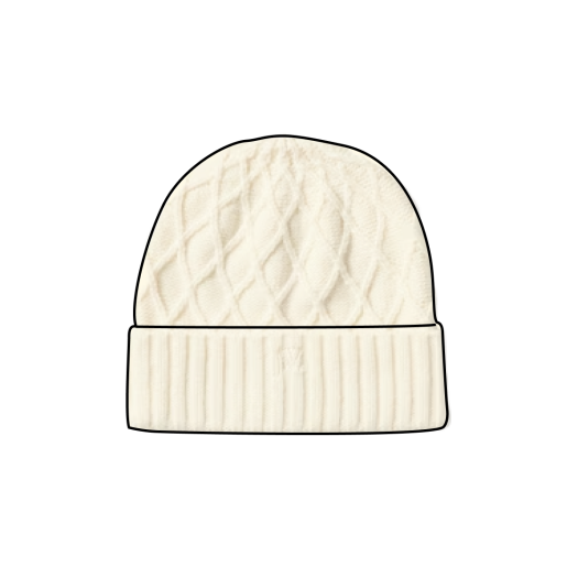 Uniqlo x JW Anderson Heattech Diamond Stitch Beanie Off White