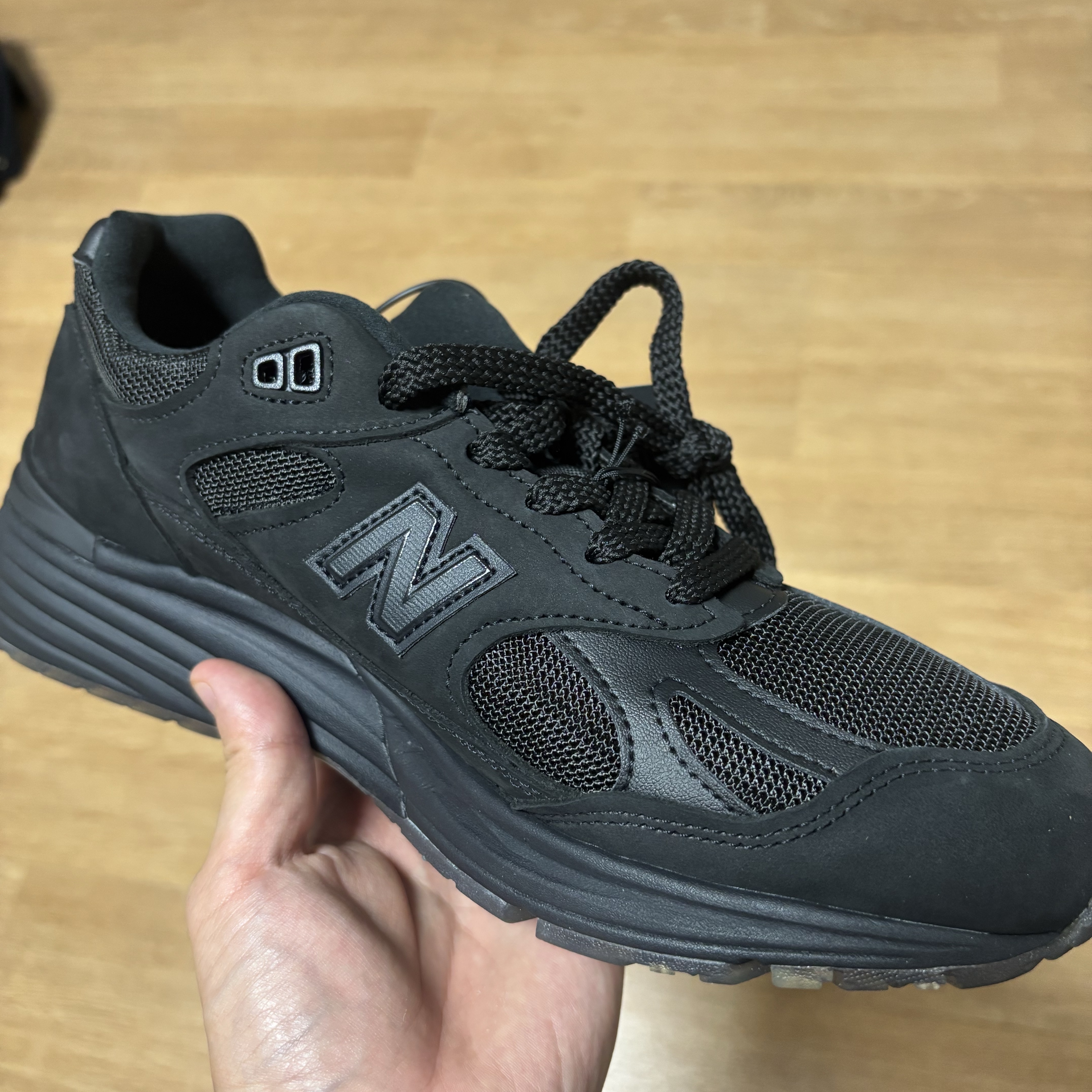 New Balance x Stone Island 991v2 Made in UK Black 착용 스타일 - 1