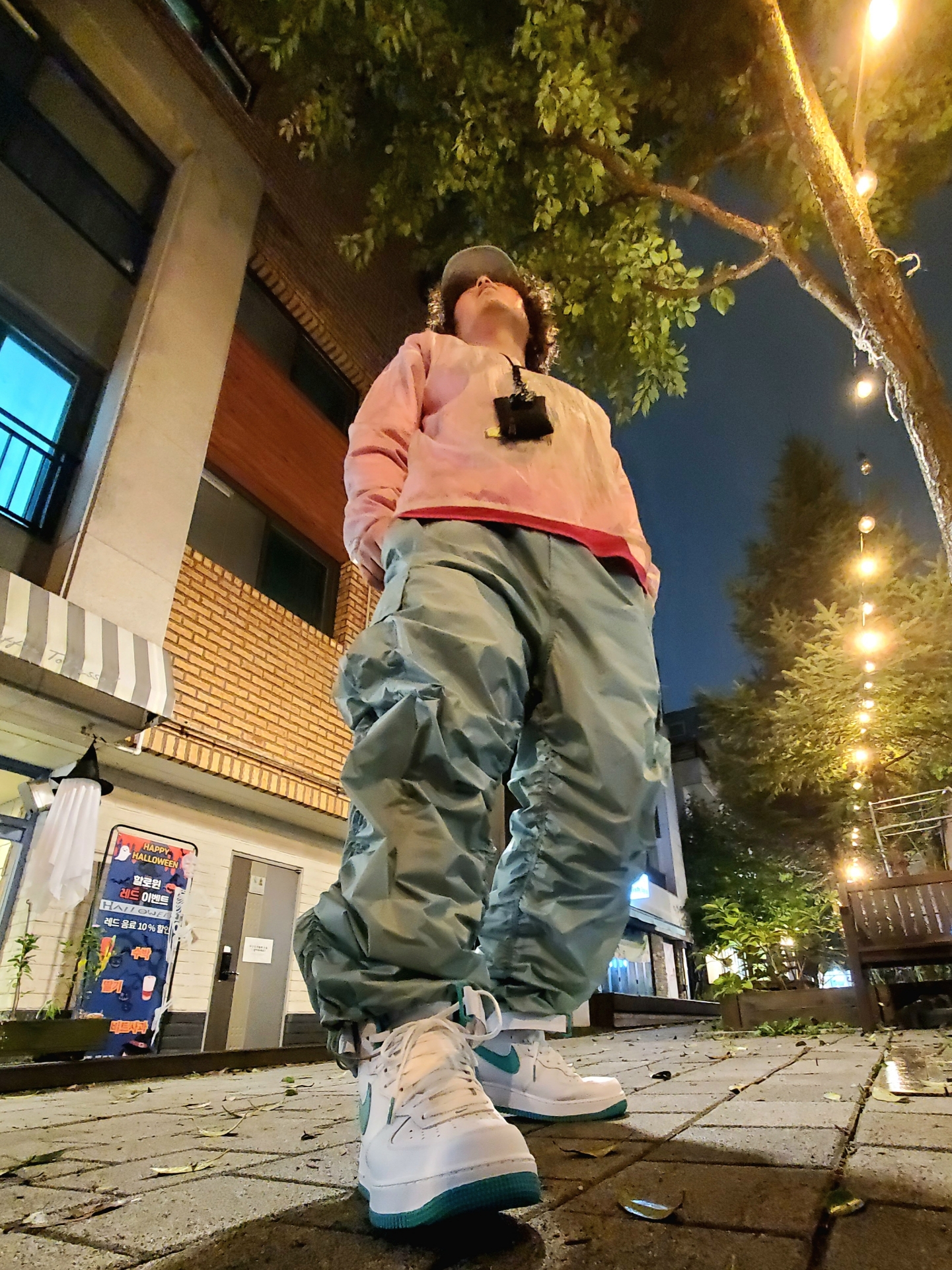 Nike Air Force 1 Mid '07 White Clear Jade, Supreme Saint Sebastian LS T-Shirt Pink - 24SS 착용 스타일 - 2