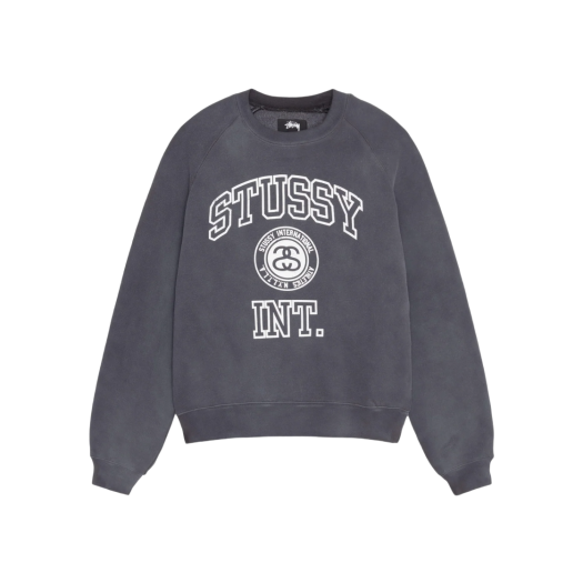 ★韓国の人気★【STUSSY】★Relaxed Smoothstock Cre.w Black★ ☆韓国の人気☆【STUSSY】☆Relaxed Smoothstock Cre.w Black