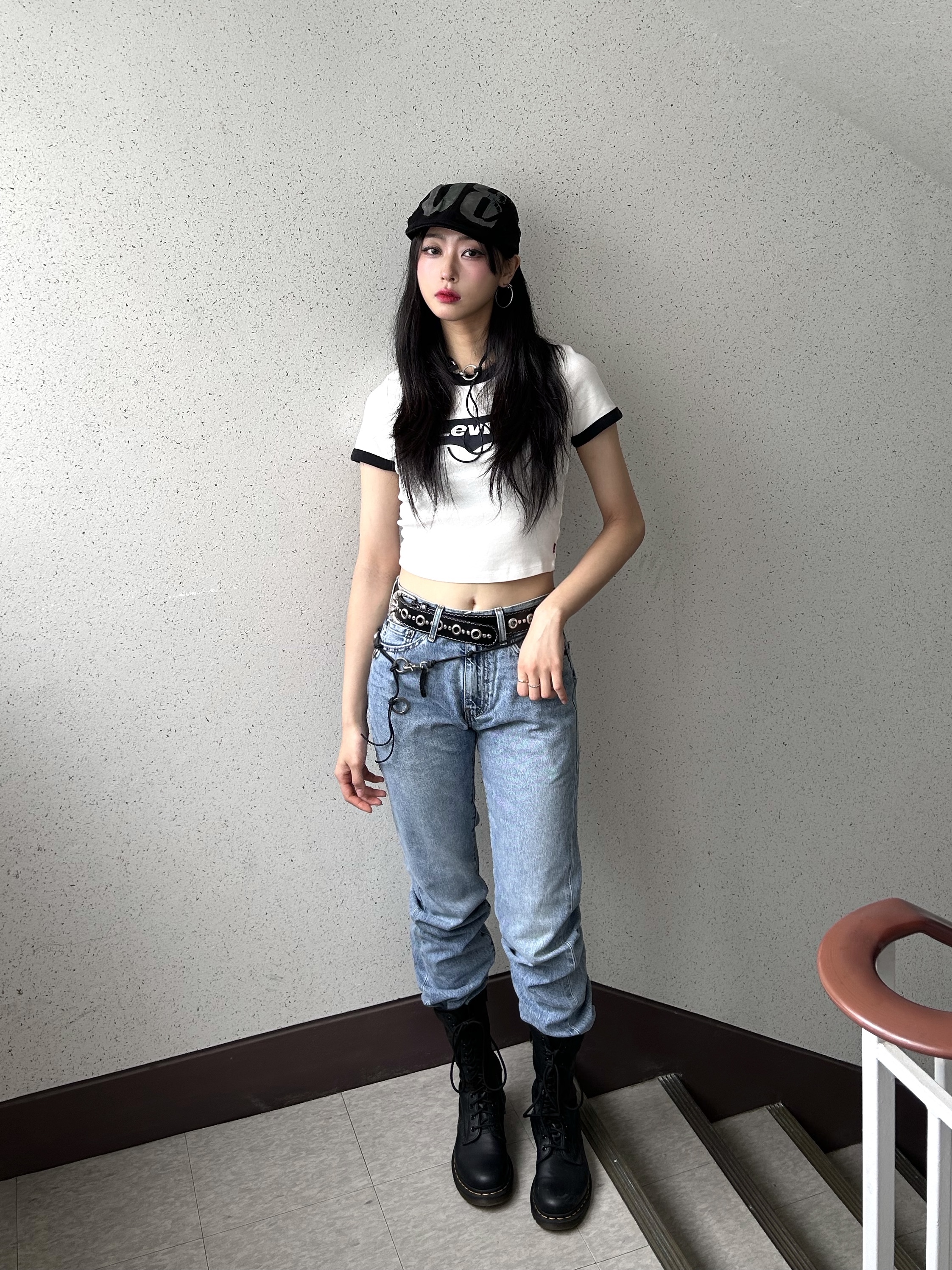 Our Legacy Ladon Belt Leather Black, Our Legacy Ladon Leather Keychain Black 착용 스타일 - 1