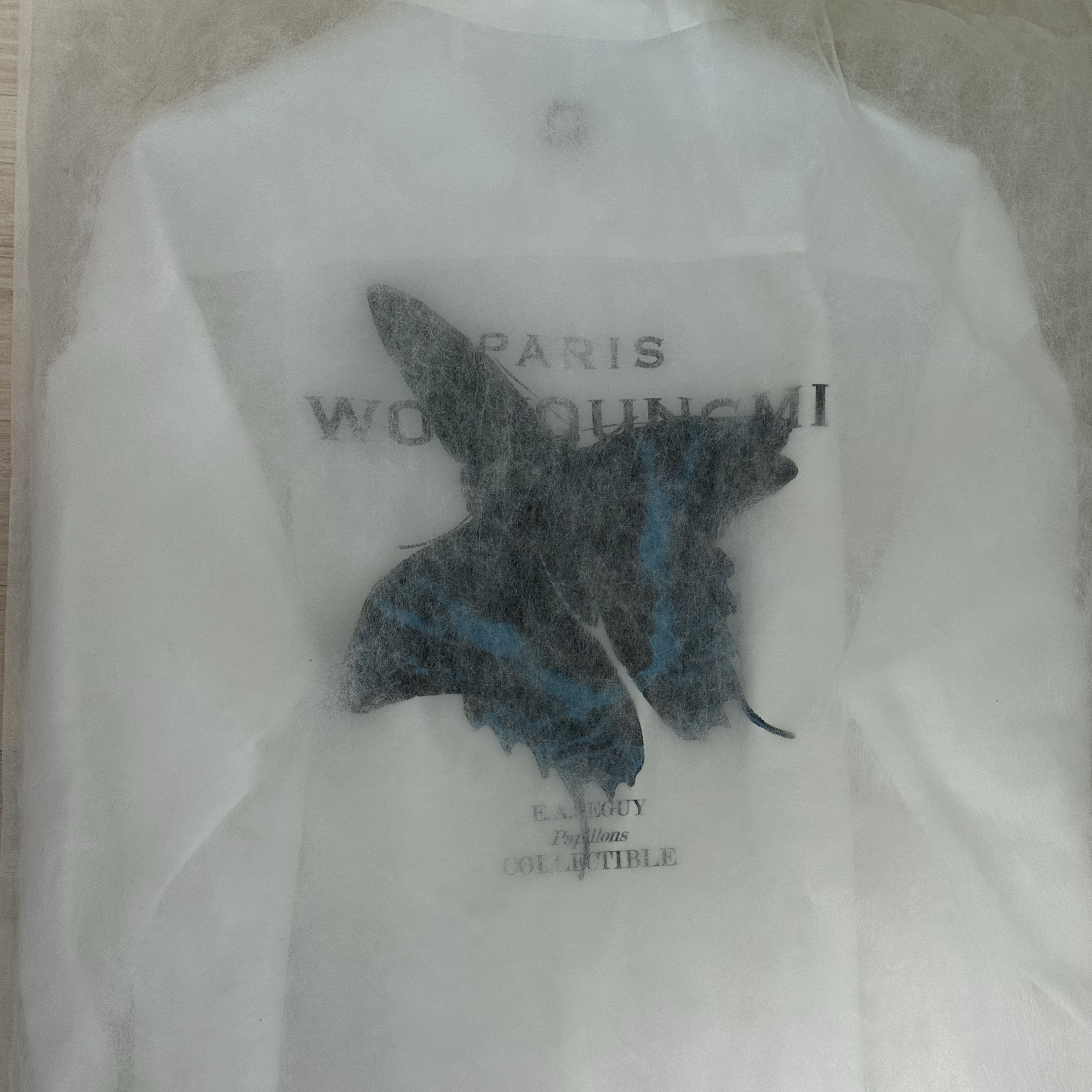 Wooyoungmi Butterfly Back Logo Shirt White - 23SS 착용 스타일