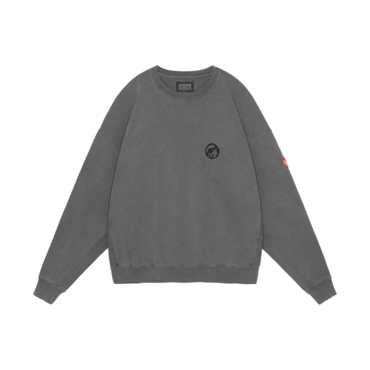 Cav Empt Overdye Pre Cog Crew Neck Charcoal - 24FW