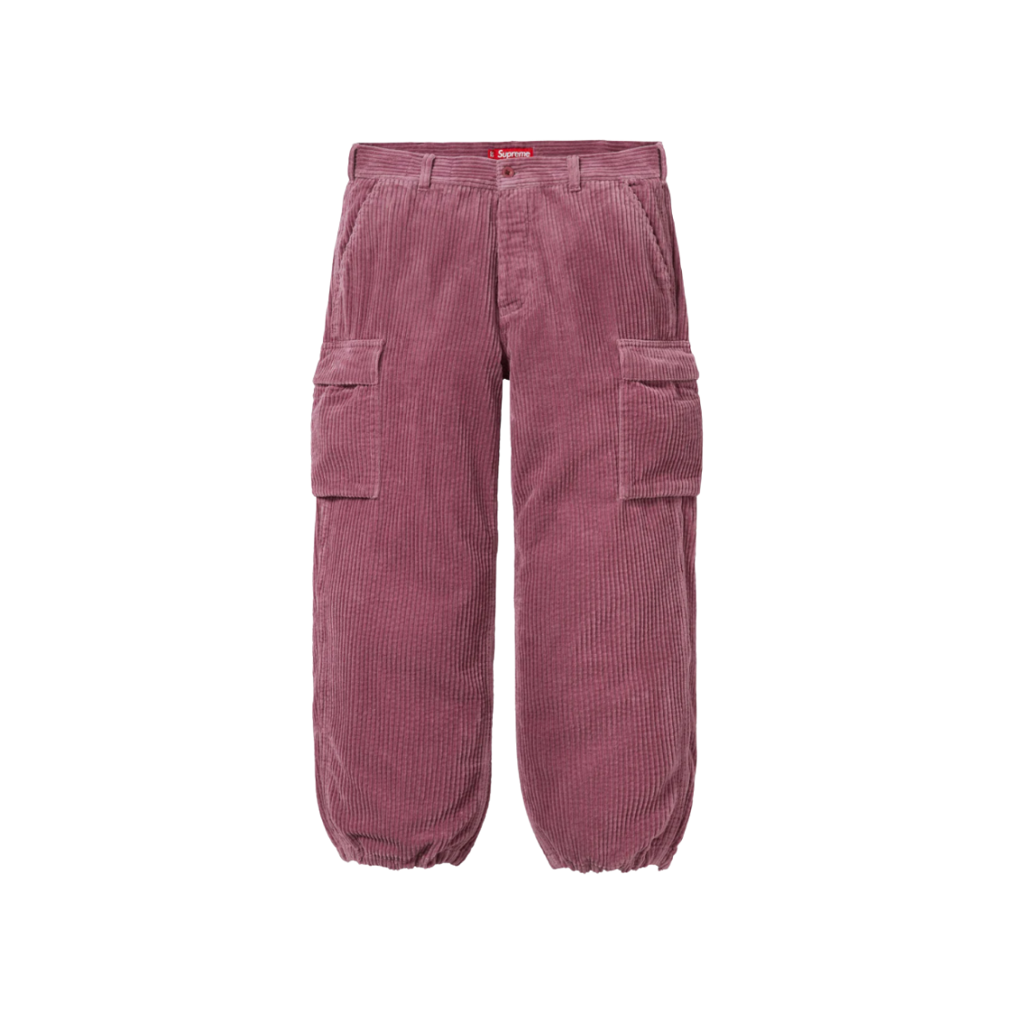 슈프림 와이드 웨일 코듀로이 카고 팬츠 블랙 - 24FW | Supreme