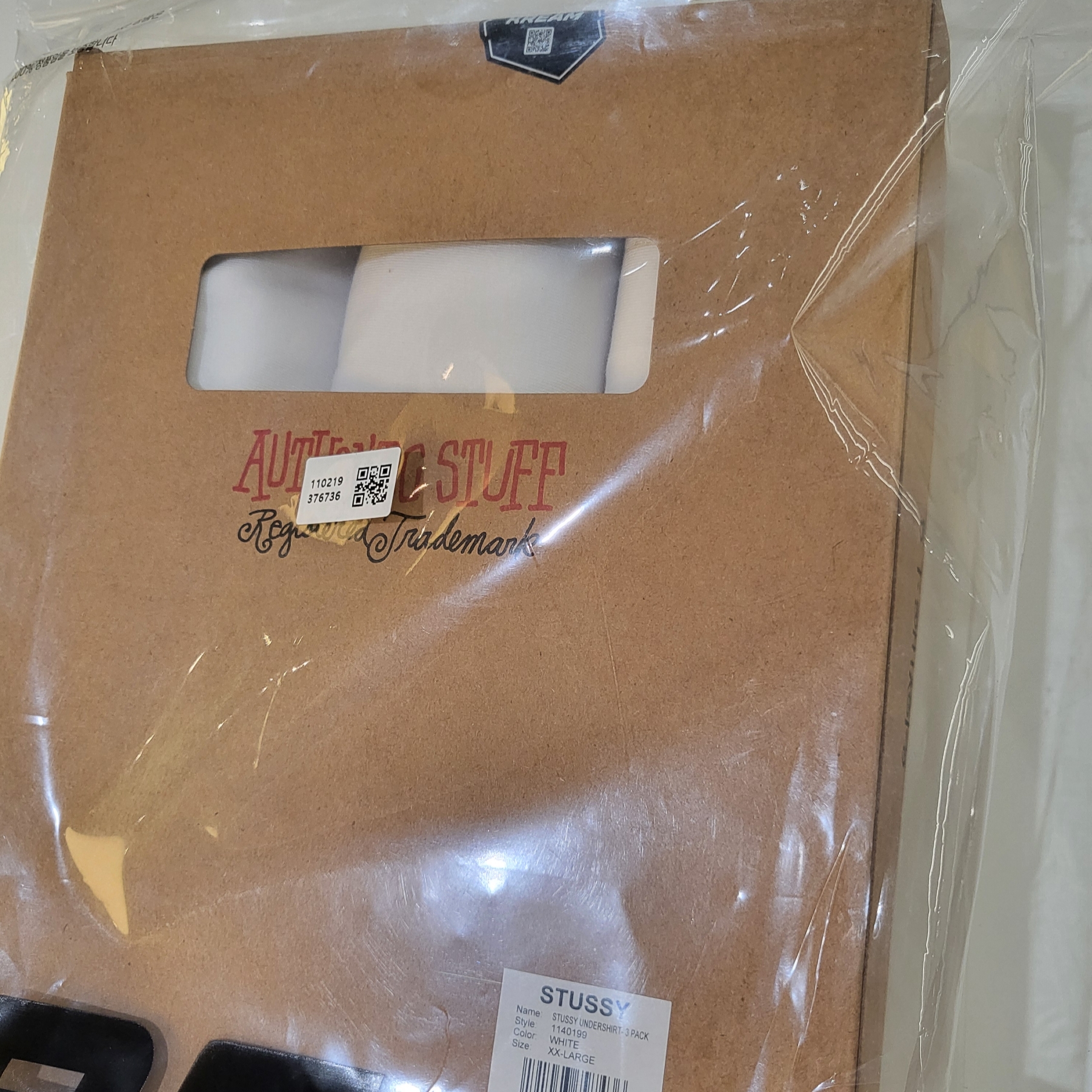 Stussy Undershirt White (3 Pack) 착용 스타일 - 1