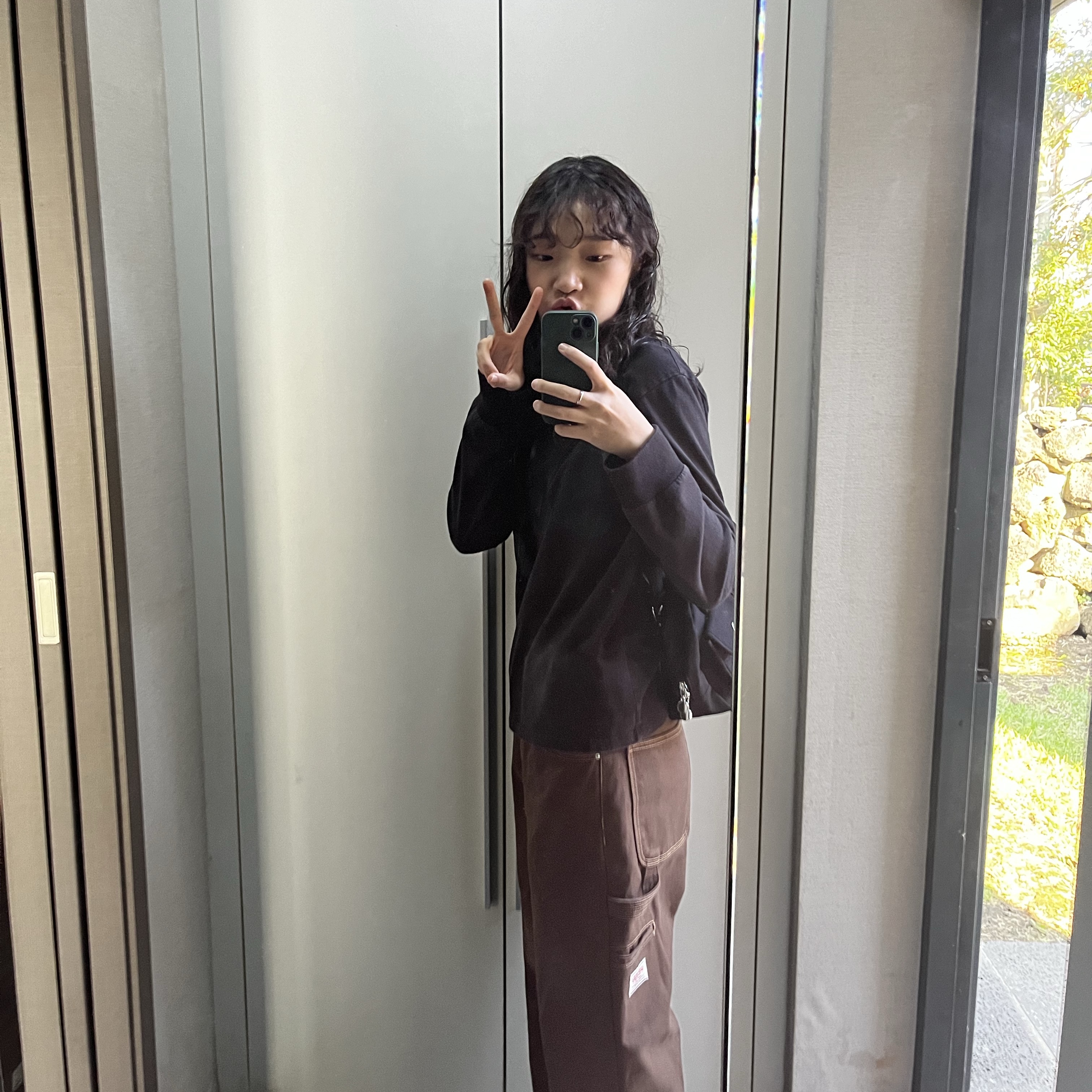 [예약 배송][KREAM 단독] Safarispot Basic Safari LS T-Shirt Black, (W) Nike Air Force 1 '07 Low Triple Black 착용 스타일 - 1