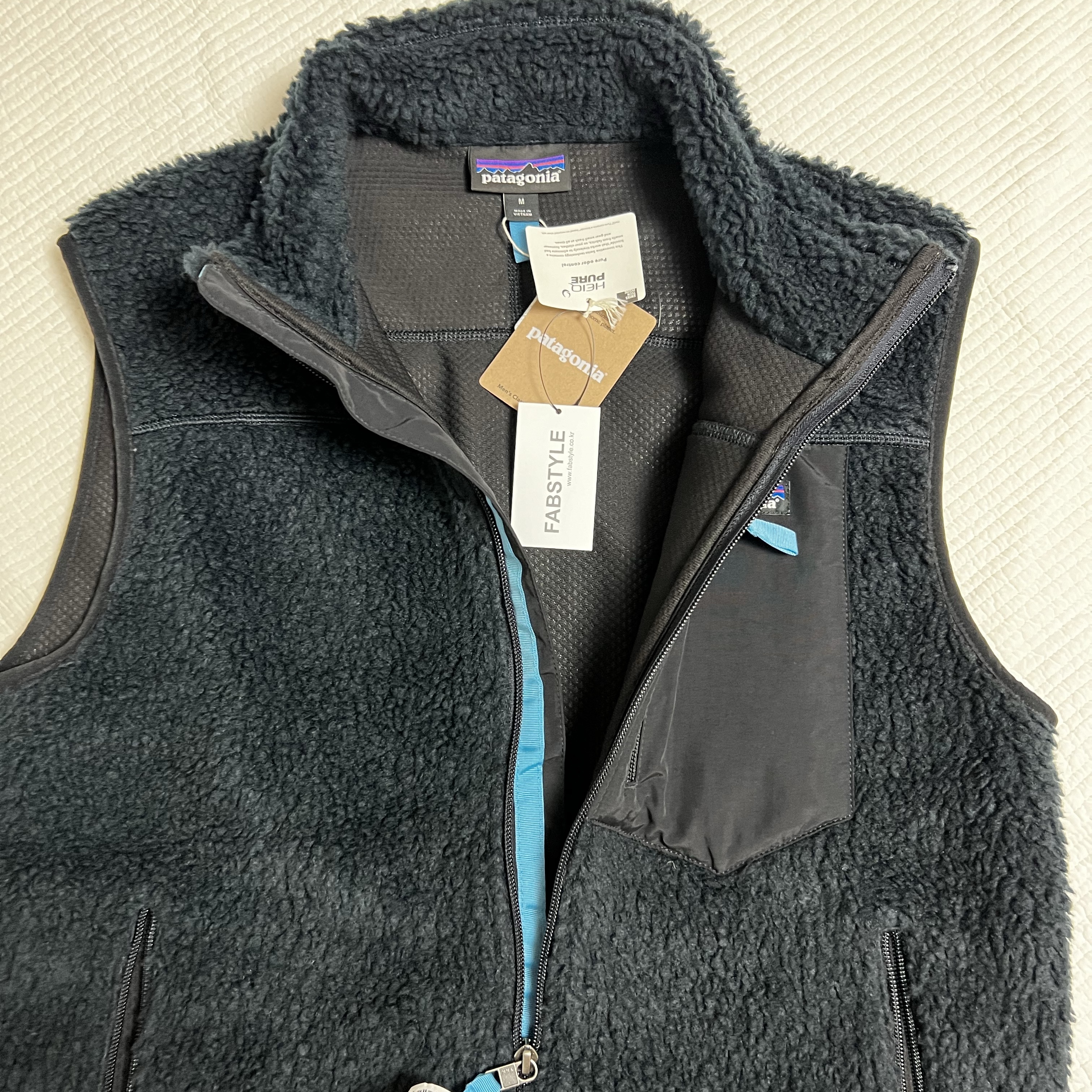 Patagonia Classic Retro-X Vest Pitch Blue 착용 스타일 - 3