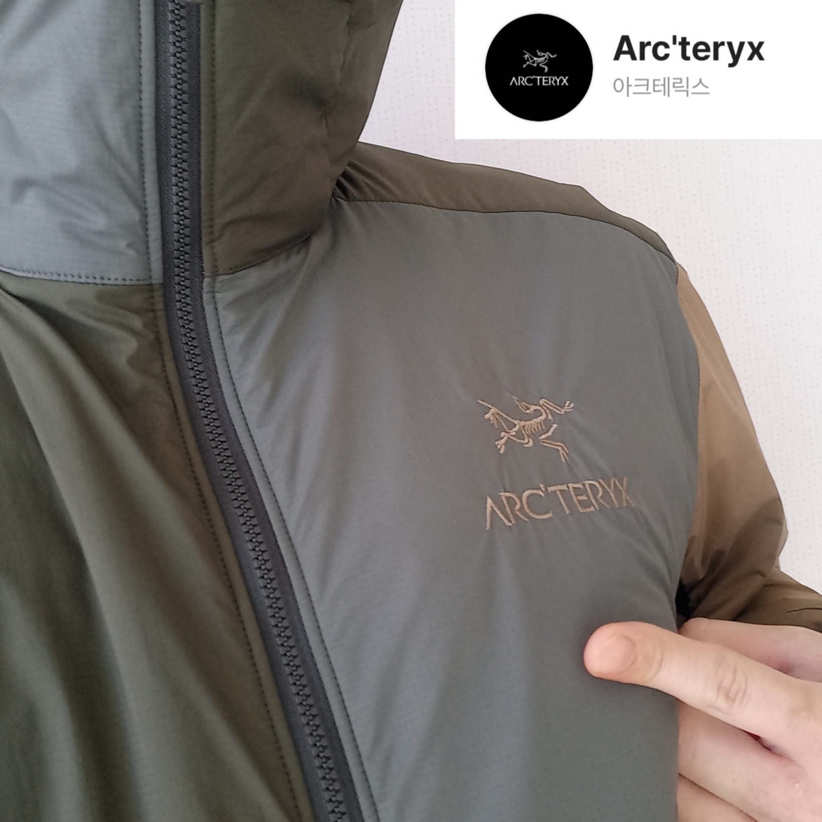 Arc'teryx Atom LT Hoody Tatsu Forage 착용 스타일 - 1
