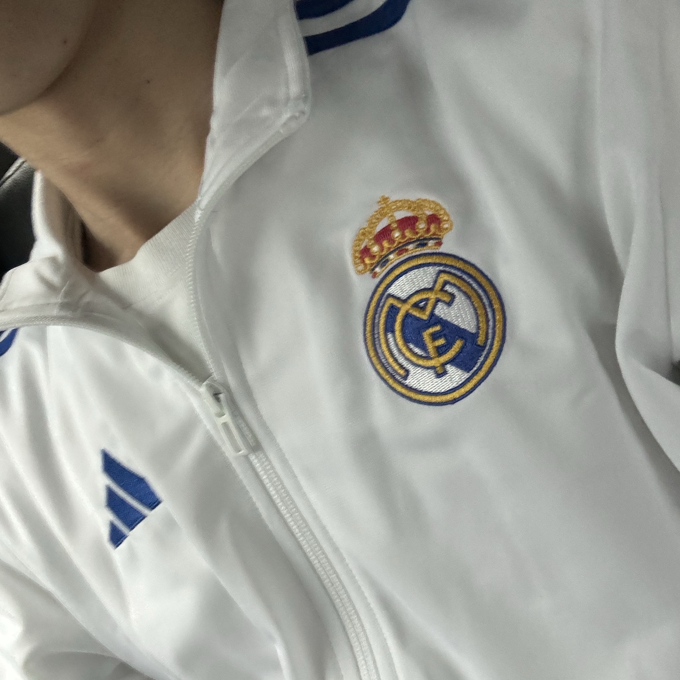 Adidas Real Madrid DNA Track Top White - US Sizing 착용 스타일