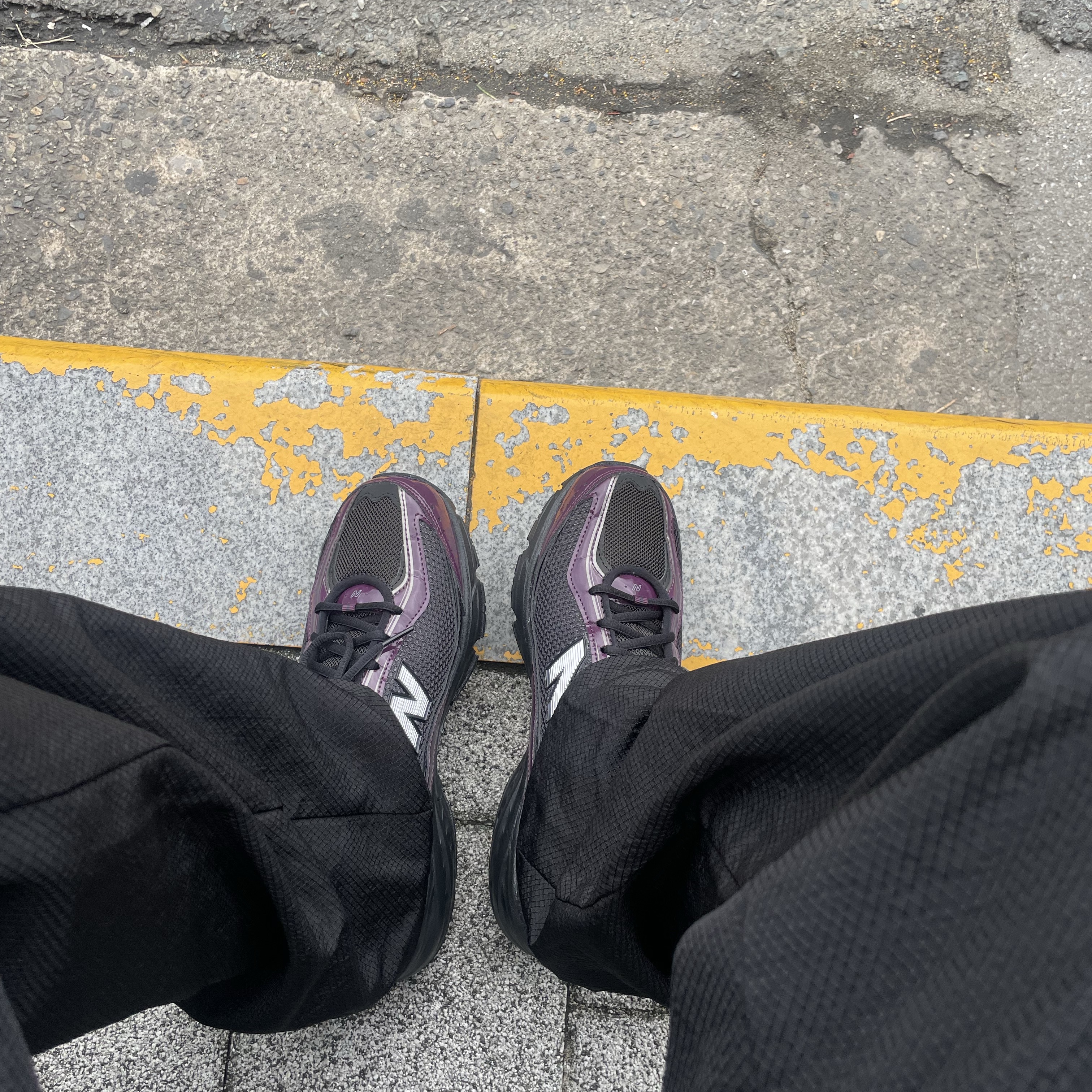 New Balance 509 Purple 착용 스타일