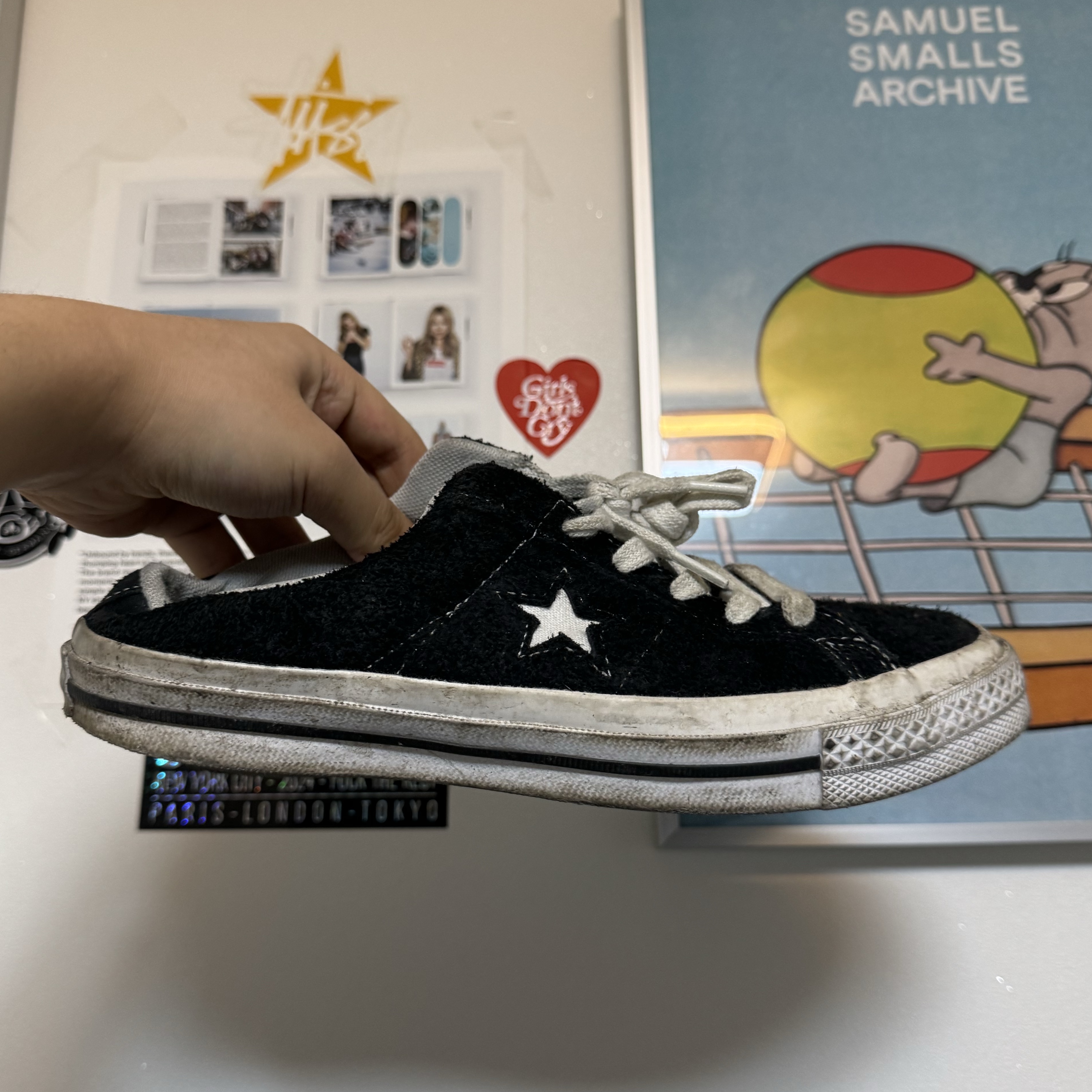 Converse One Star Pro Ox Black White 착용 스타일