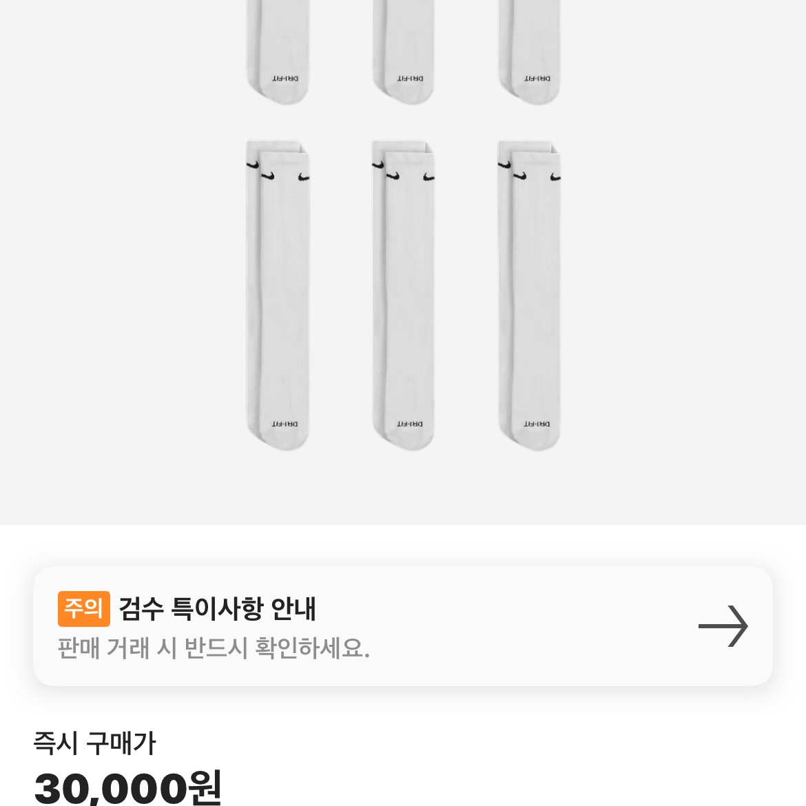 Nike Everyday Cushioned Training Crew Socks White (6 Pack/Korean Ver.) 착용 스타일