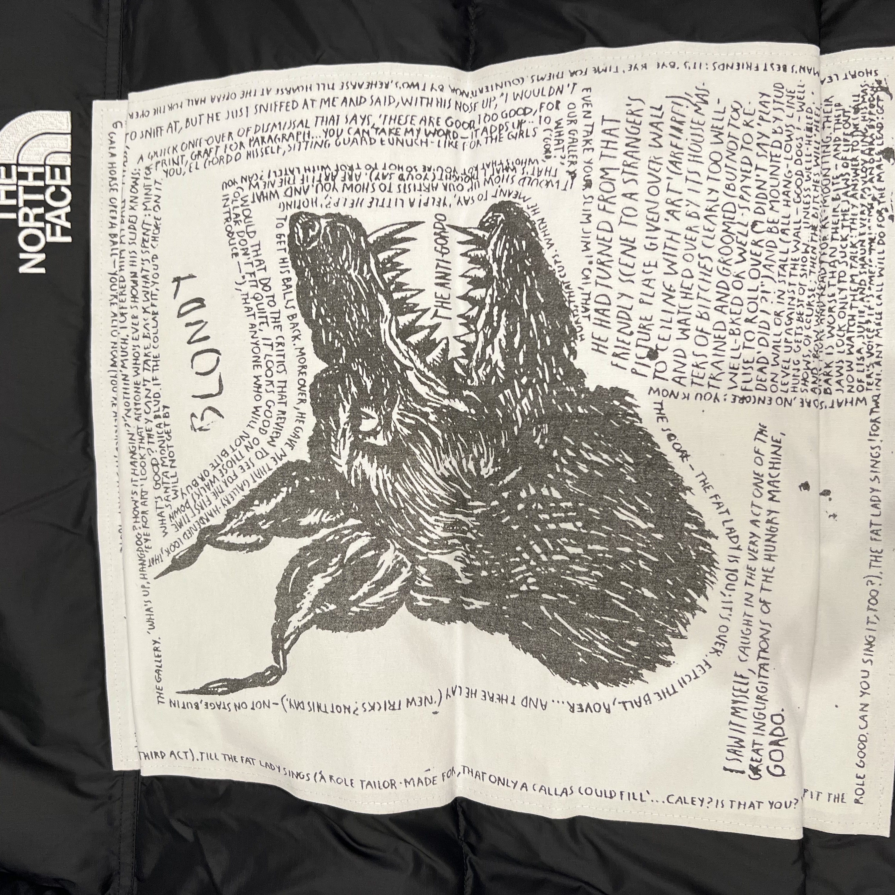 Supreme x The North Face Nuptse Jacket Black - 24FW, Supreme x The North Face Beanie Black - 24FW 착용 스타일 - 1