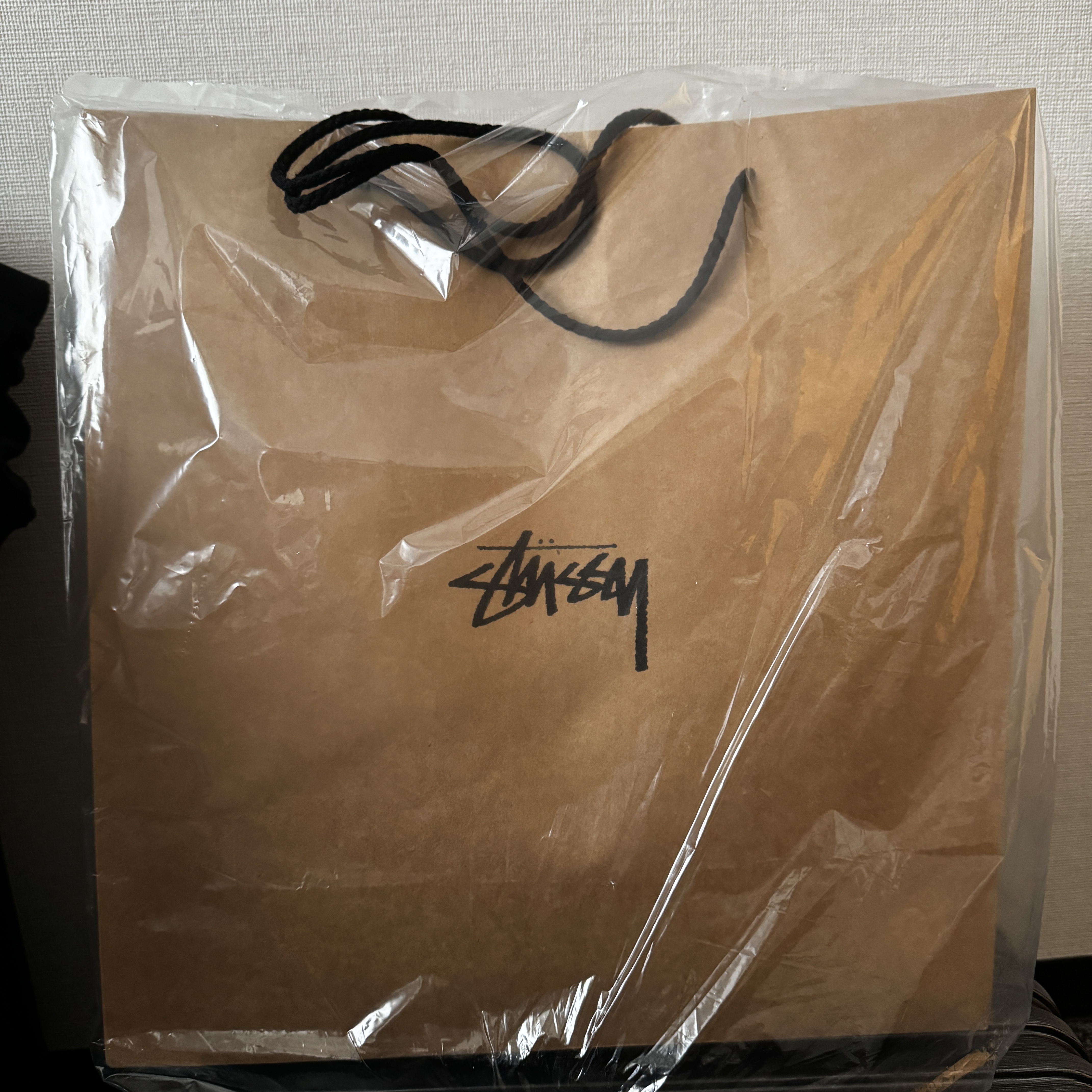 Stussy Work Jacket Contrast Stitch Black 착용 스타일 - 1
