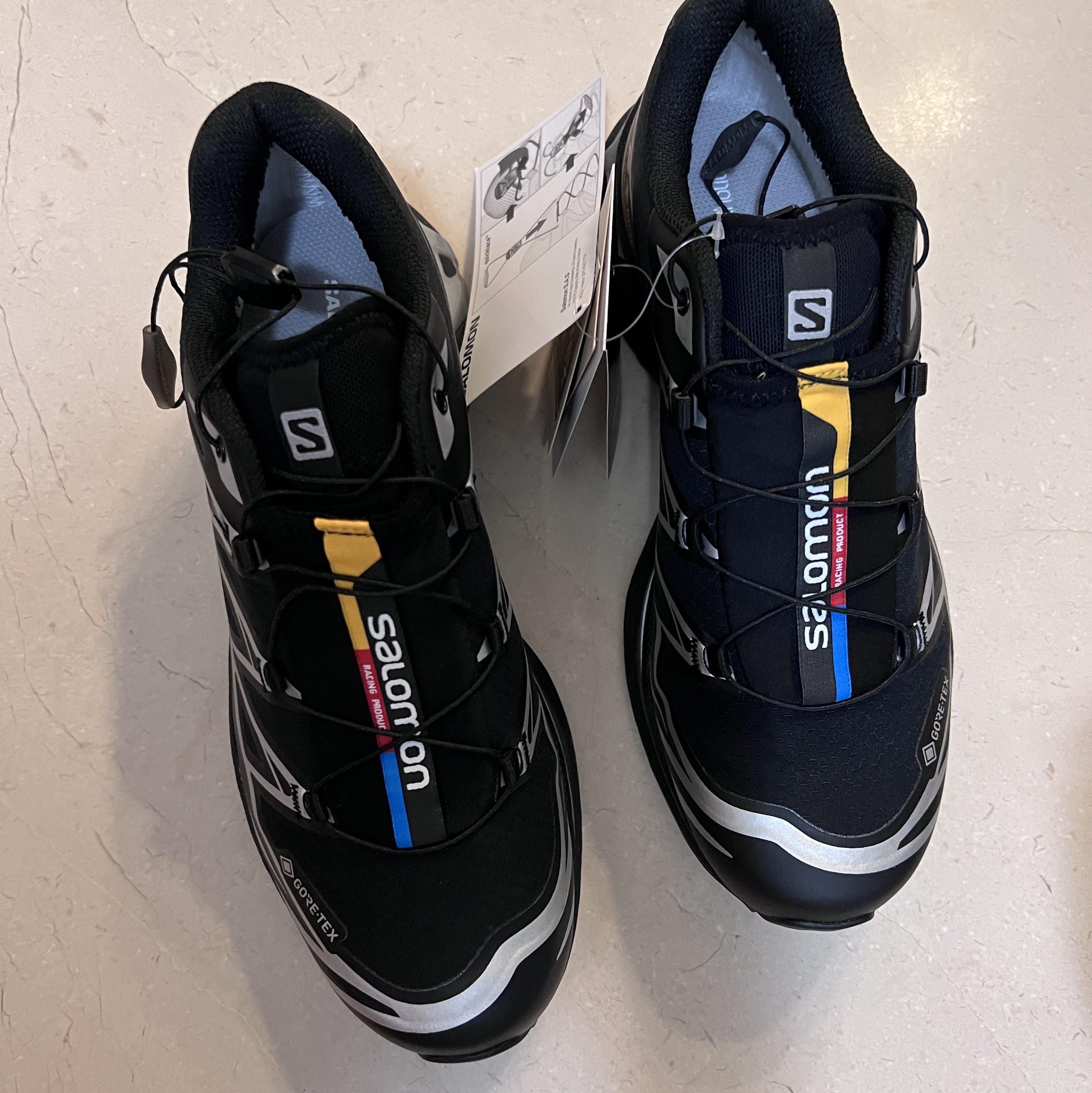 Salomon XT-6 GTX Black Silver 착용 스타일