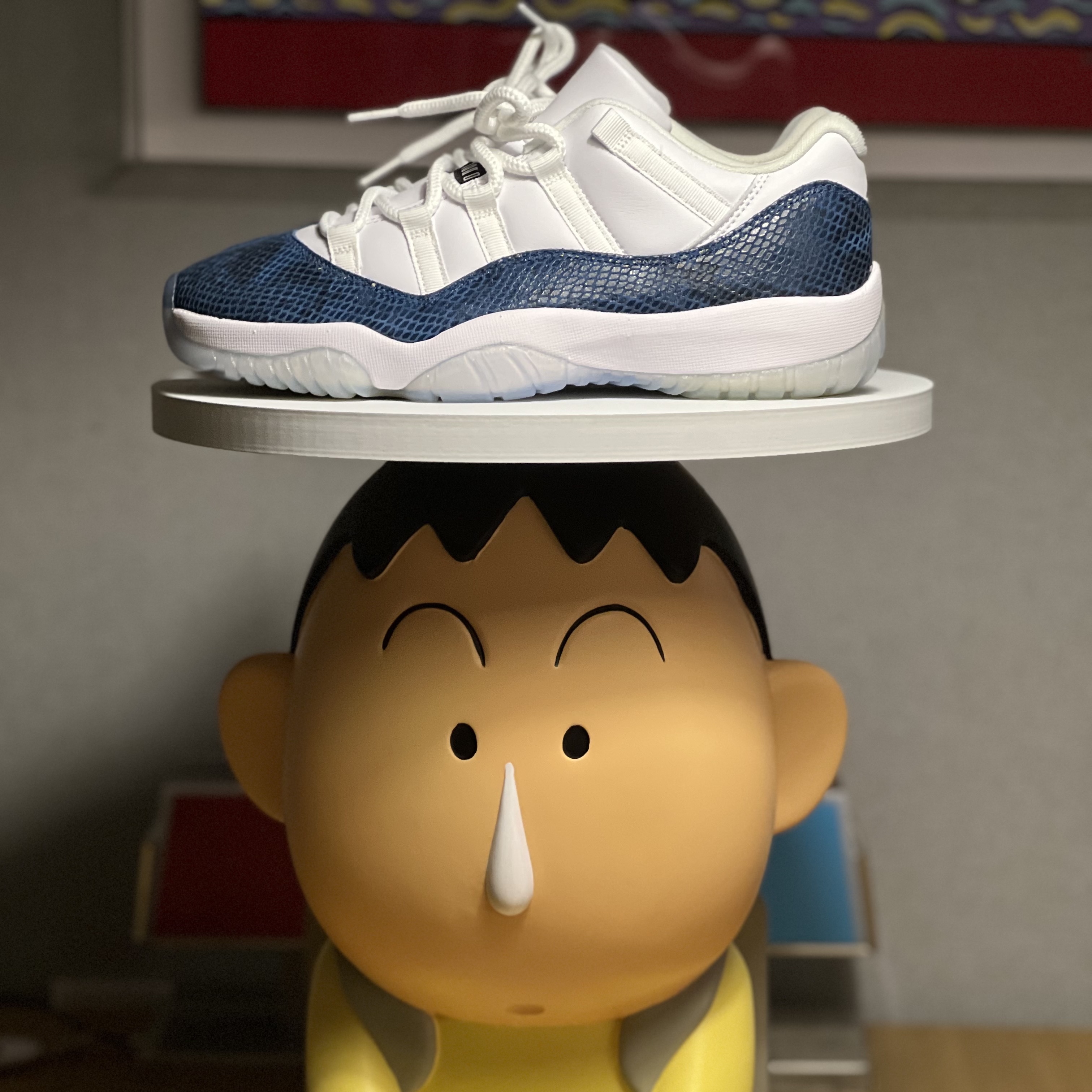 Jordan 11 Retro Low Navy Snakeskin 2019 착용 스타일 - 1