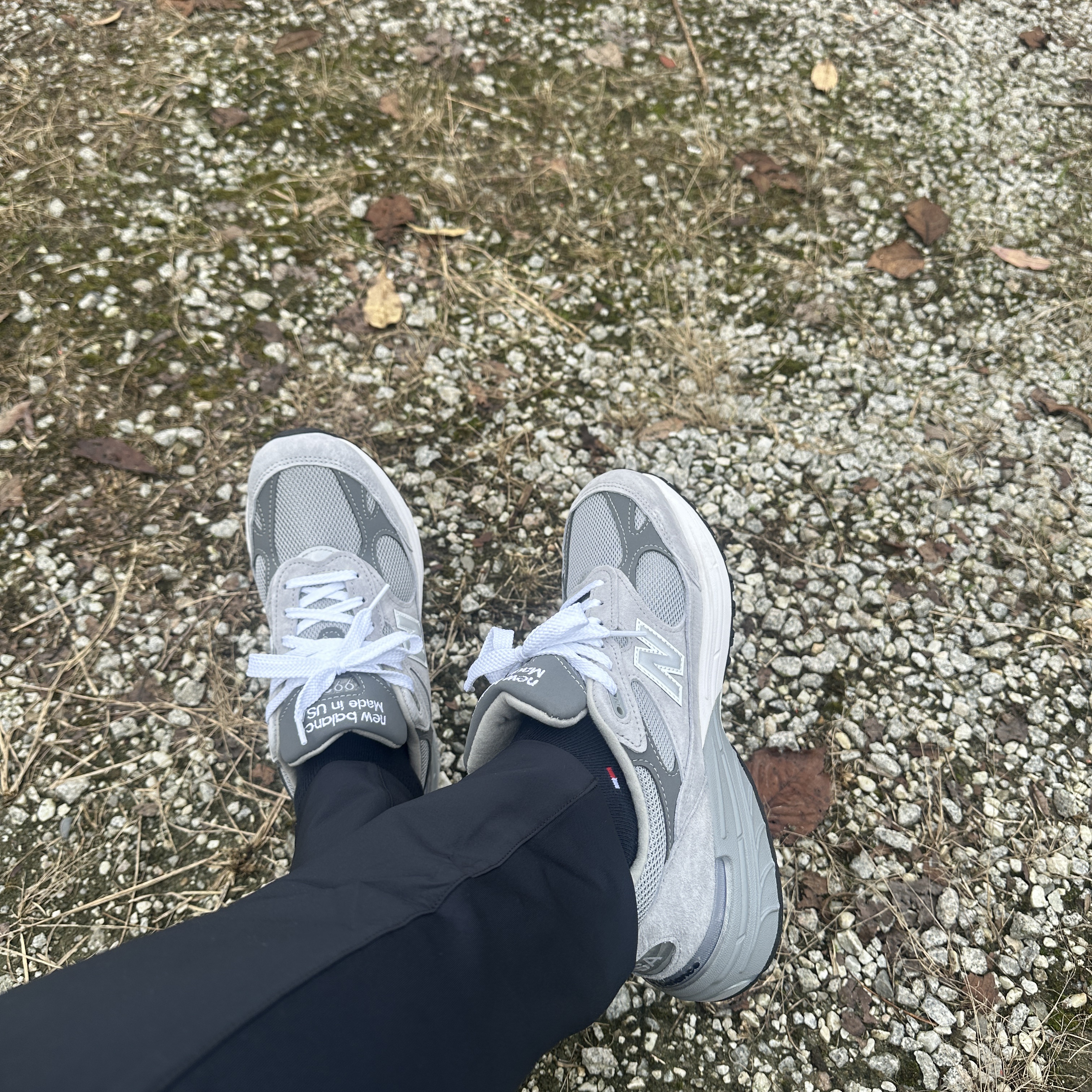 New Balance 993 Made in USA Grey - D Standard 착용 스타일