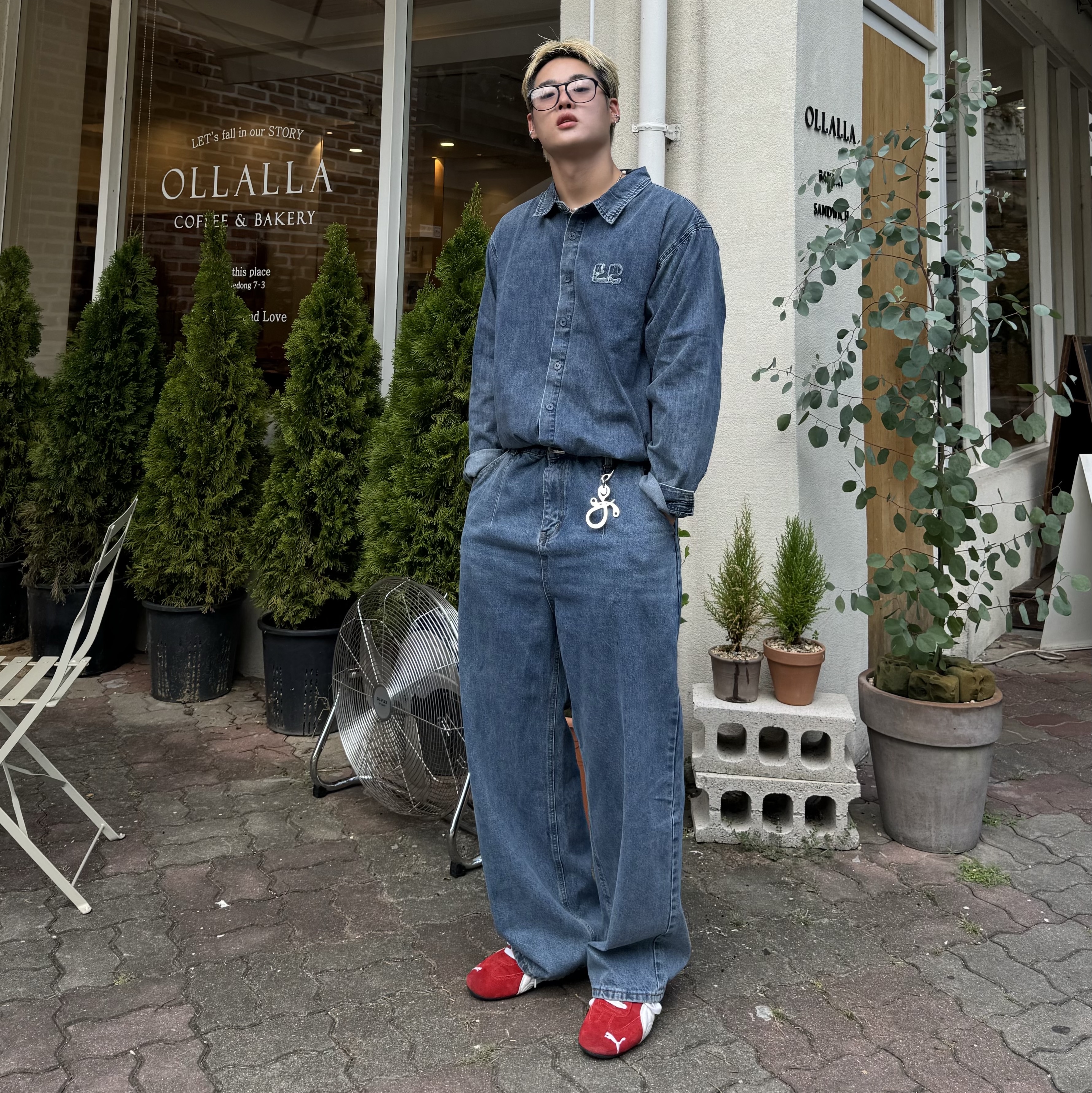 Puma Speedcat OG Red White 착용 스타일