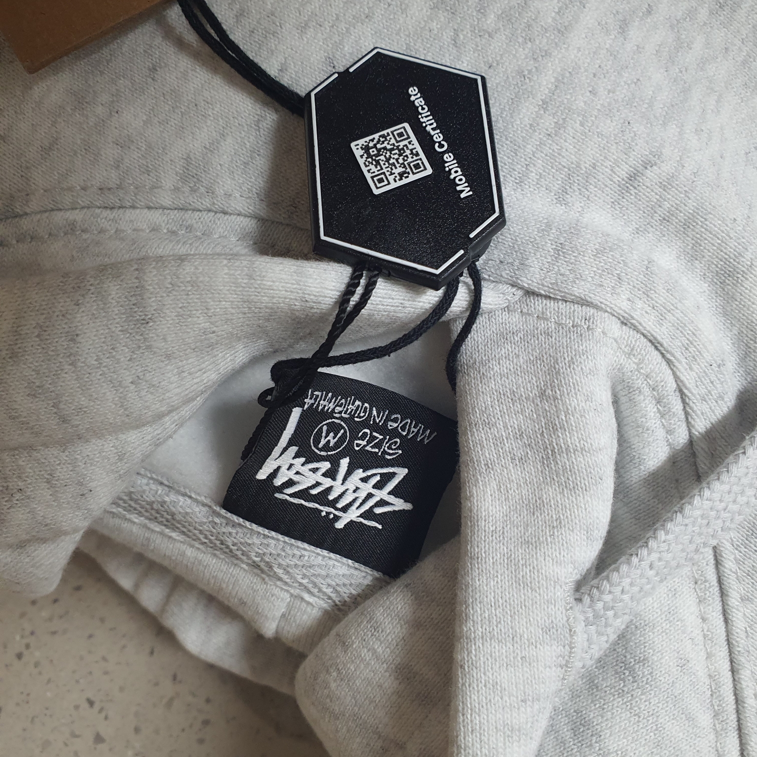 Stussy Basic Stussy Hoodie Ash Heather 착용 스타일