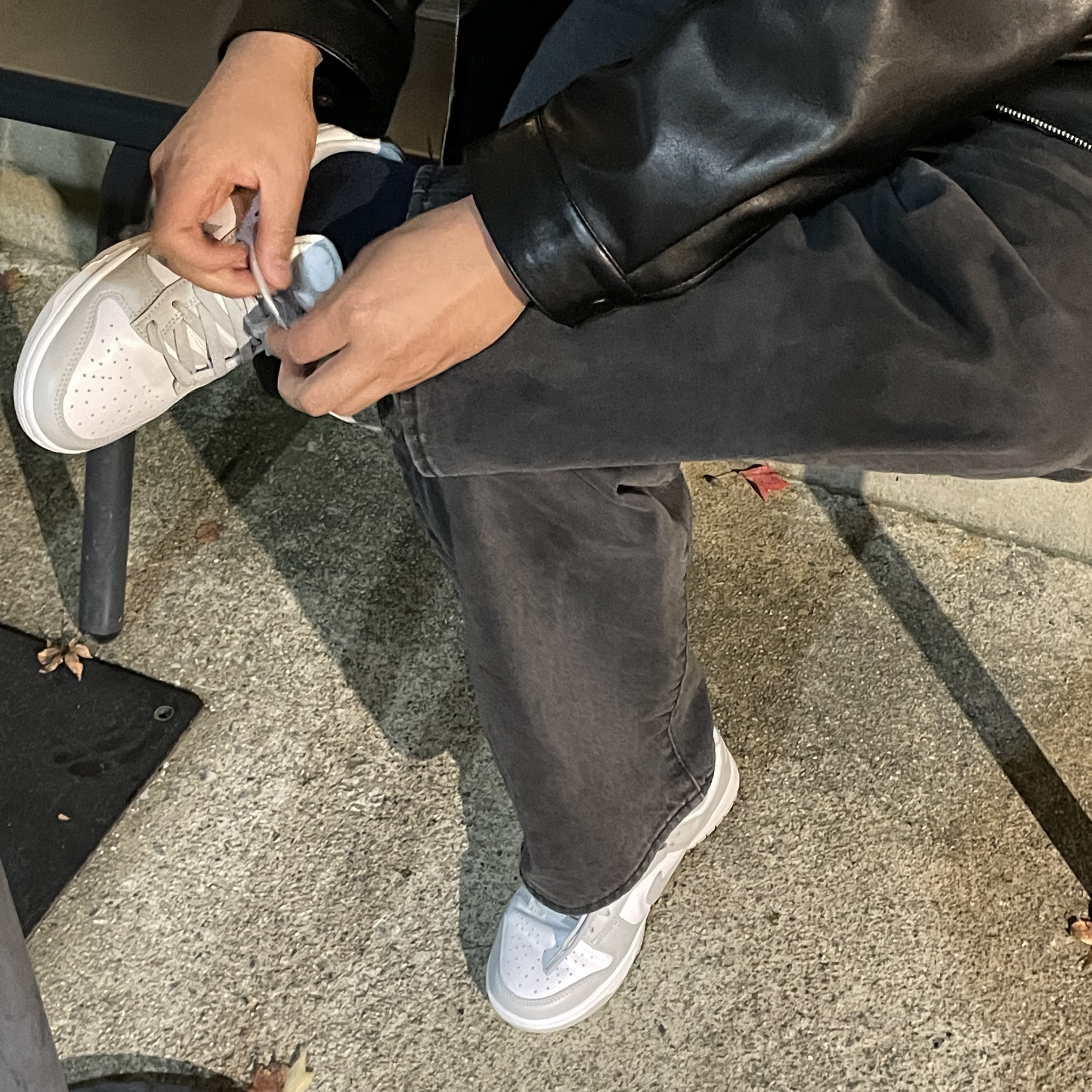 Nike Dunk Low Retro Grey Fog 착용 스타일