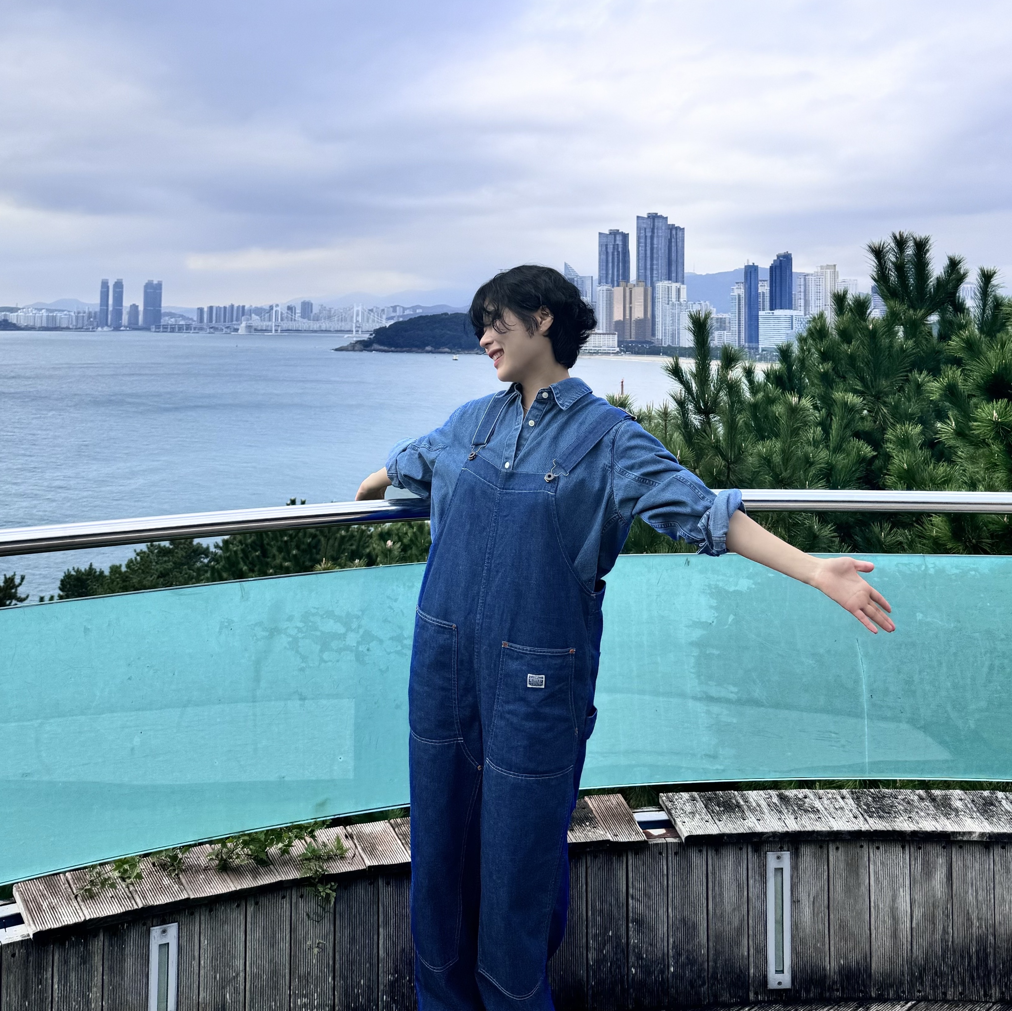 Kapital 11.5 oz. Denim Smith Overalls Indigo 착용 스타일