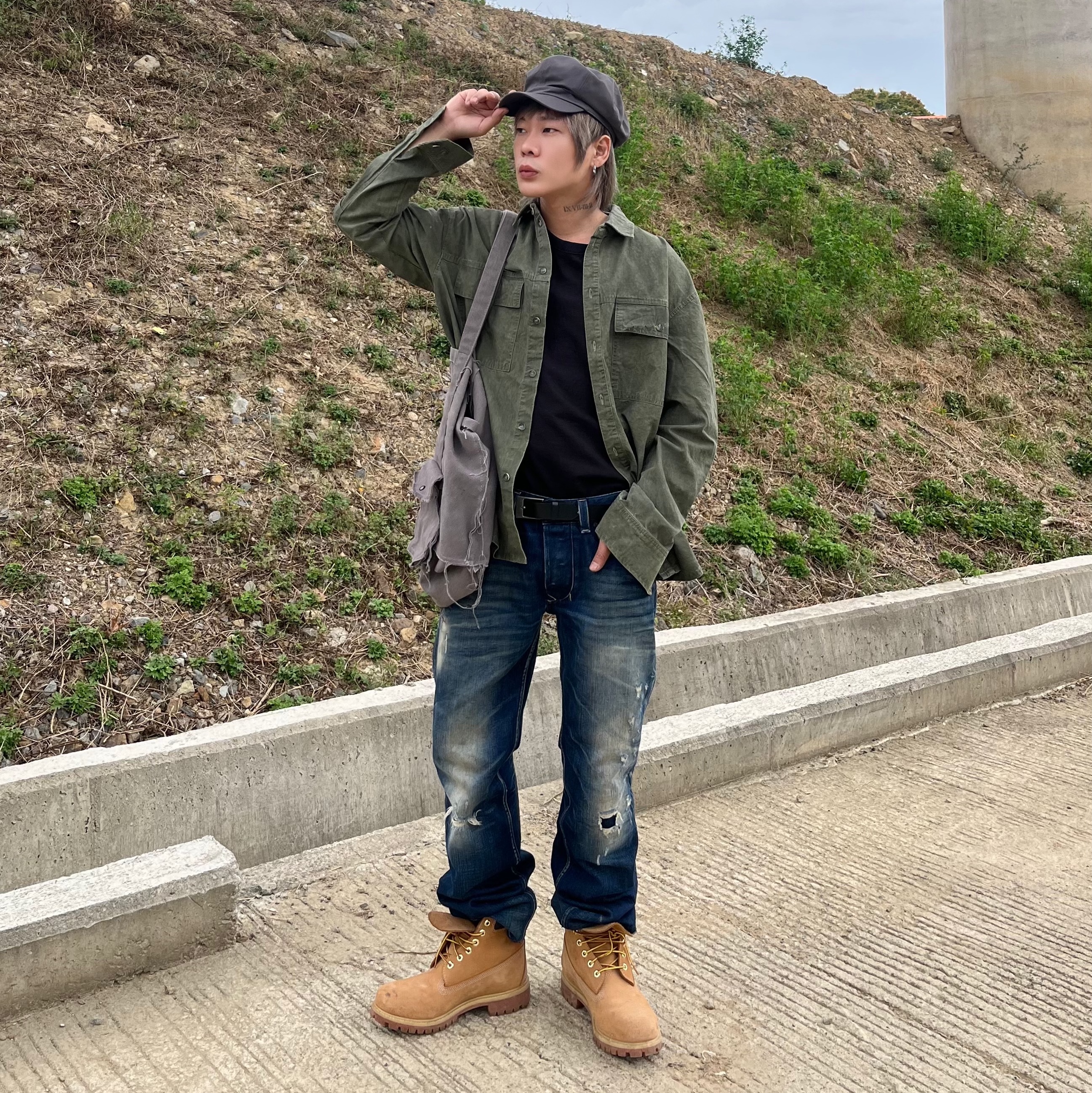 Timberland Premium 6 inch Waterproof Boot Wheat Nubuck - Wide 착용 스타일 - 1