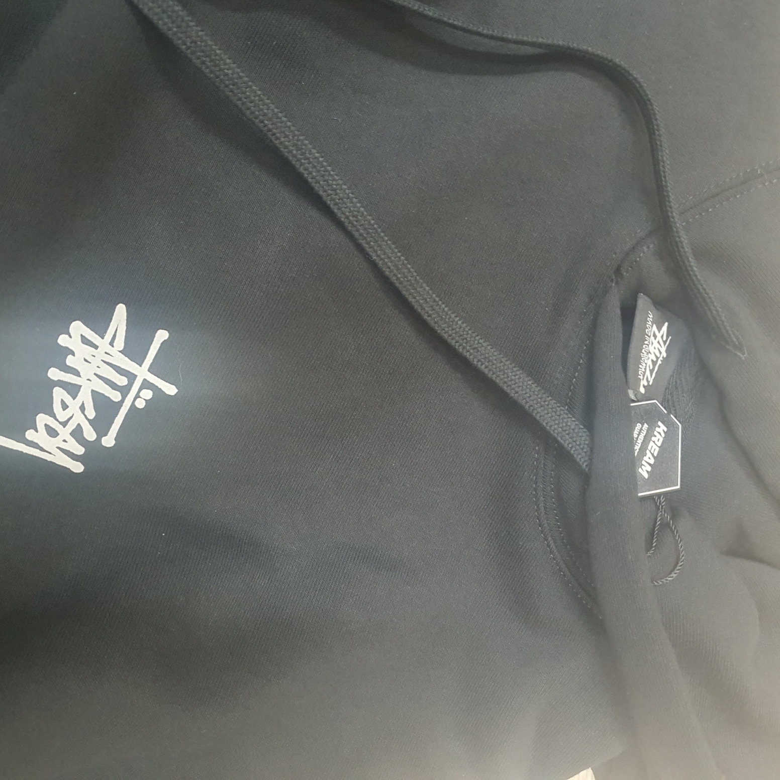 Stussy Basic Stussy Hoodie Black 착용 스타일
