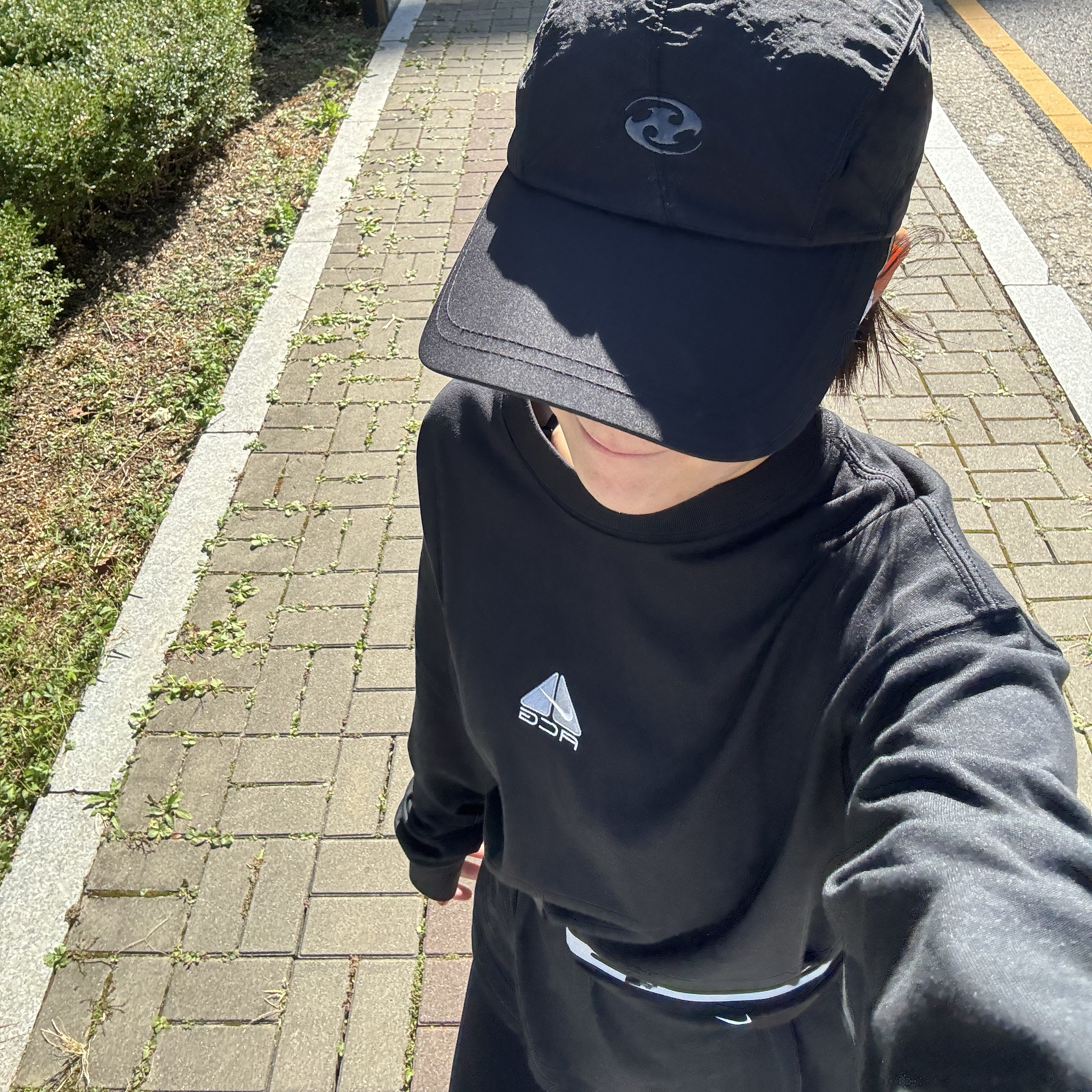 Nike ACG Lungs Long Sleeve T-Shirt Black Summit White - Asia 착용 스타일