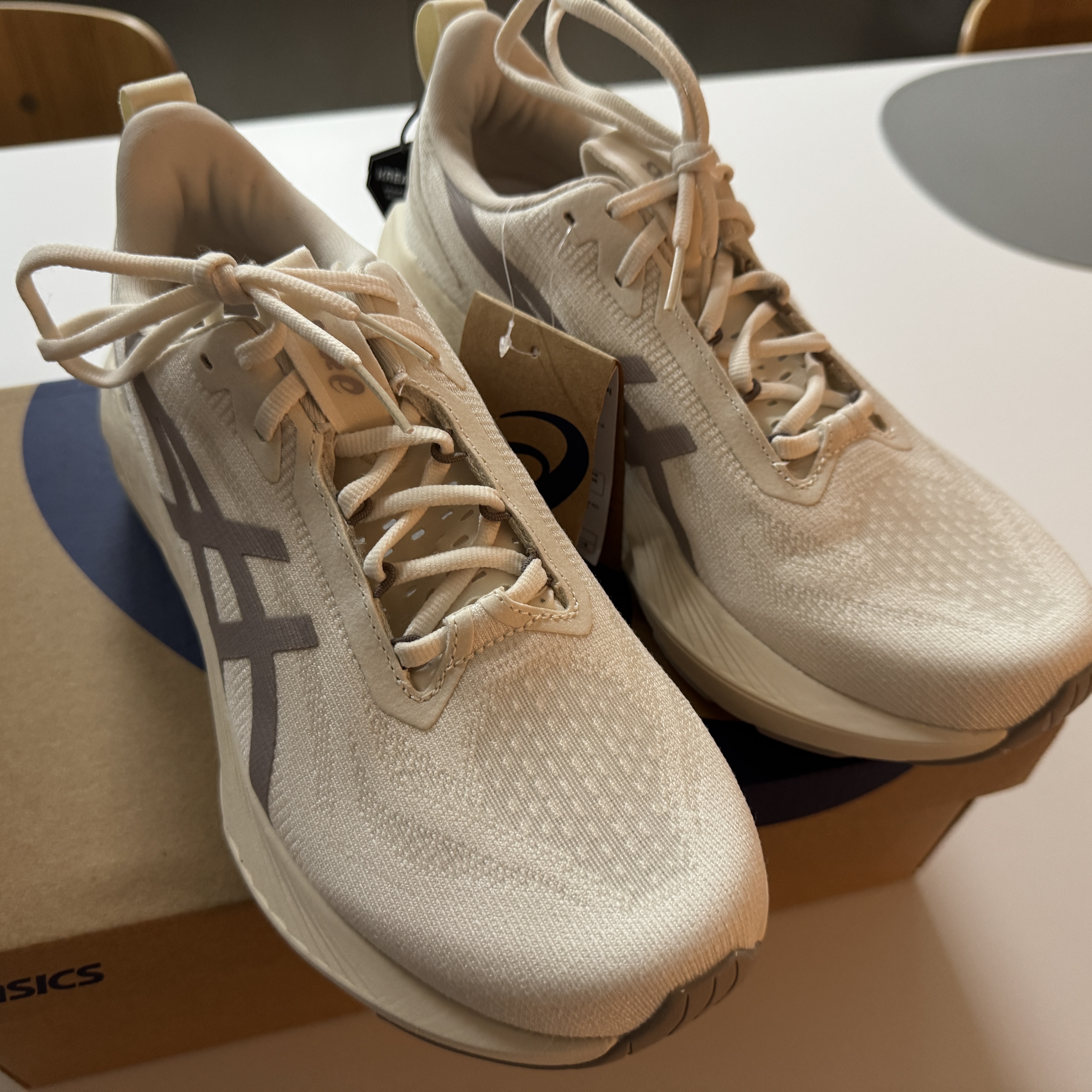 Asics Novablast 4 LE Birch Moonrock 착용 스타일