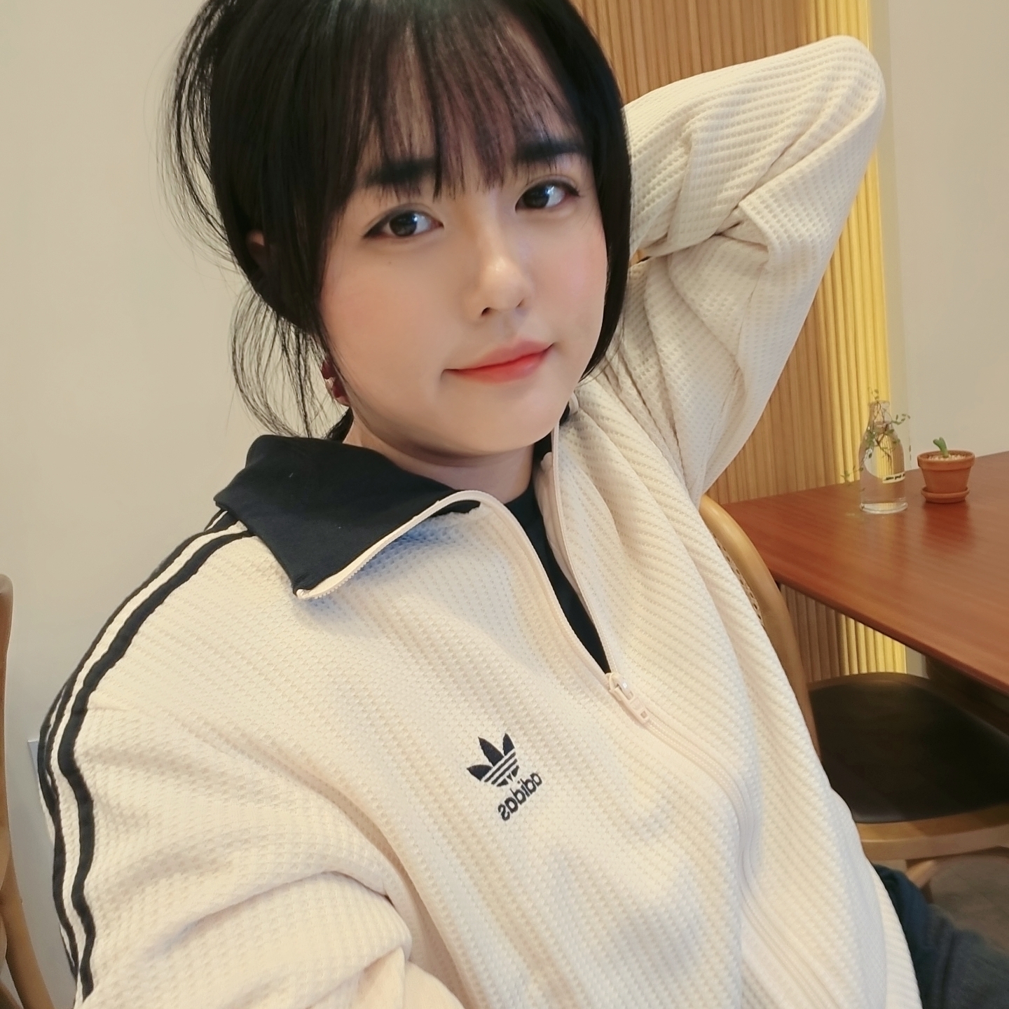 Adidas Waffle Beckenbauer Track Top Wonder White - KR Sizing 착용 스타일